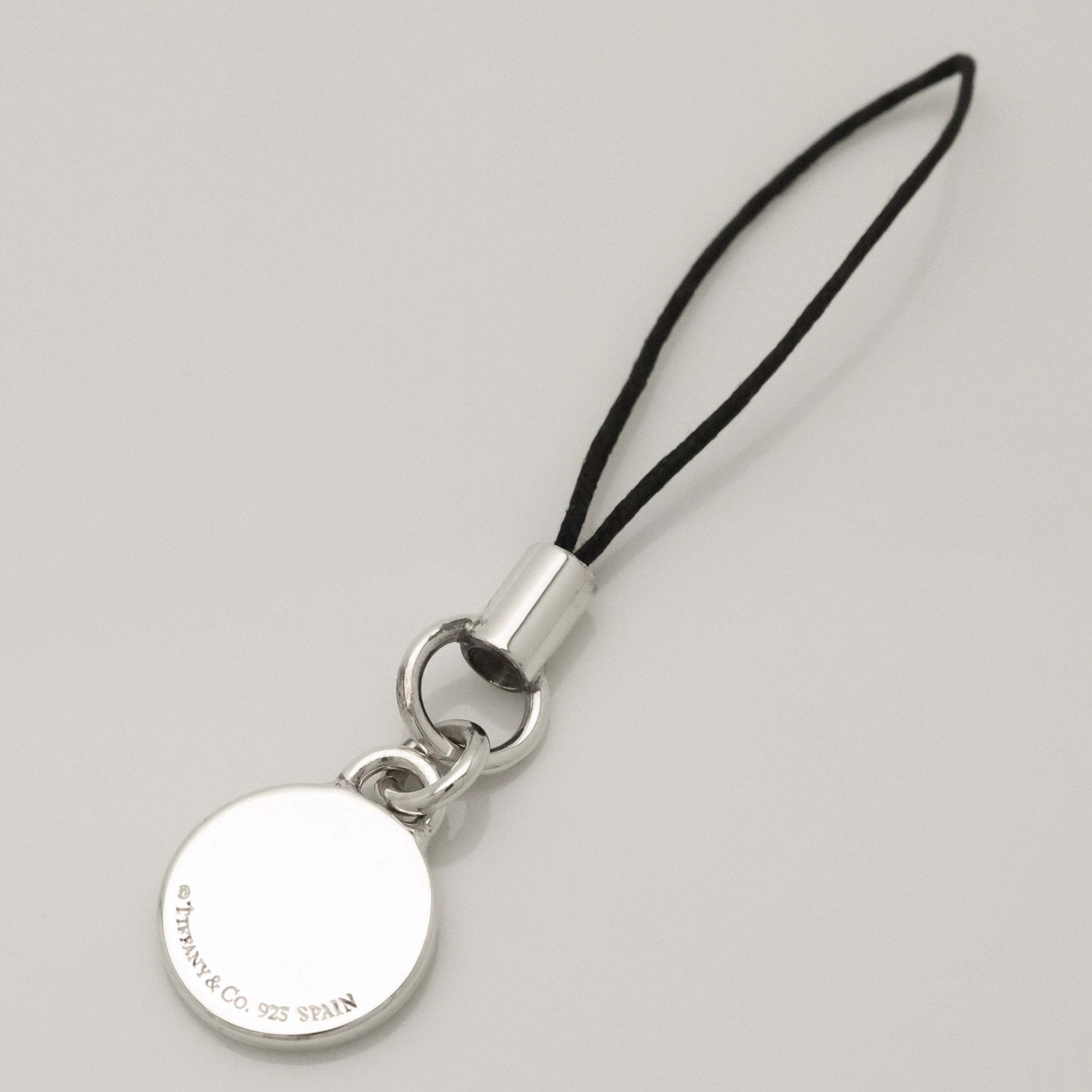 TIFFANY&Co. 1837 ロゴ ラウンド サークル ピンク エナメル ストラップ AG925