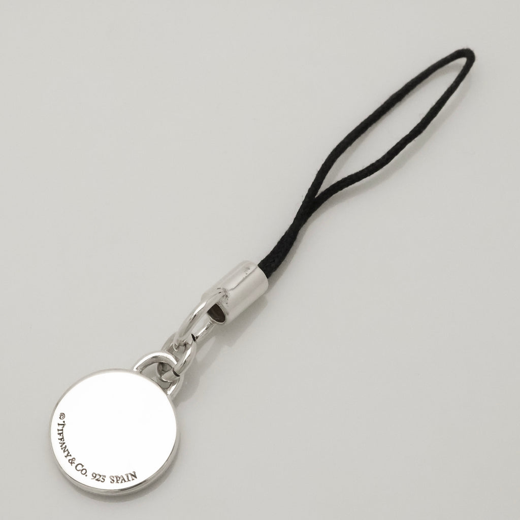 TIFFANY&Co. 1837 ロゴ ラウンド サークル ブルー エナメル ストラップ AG925