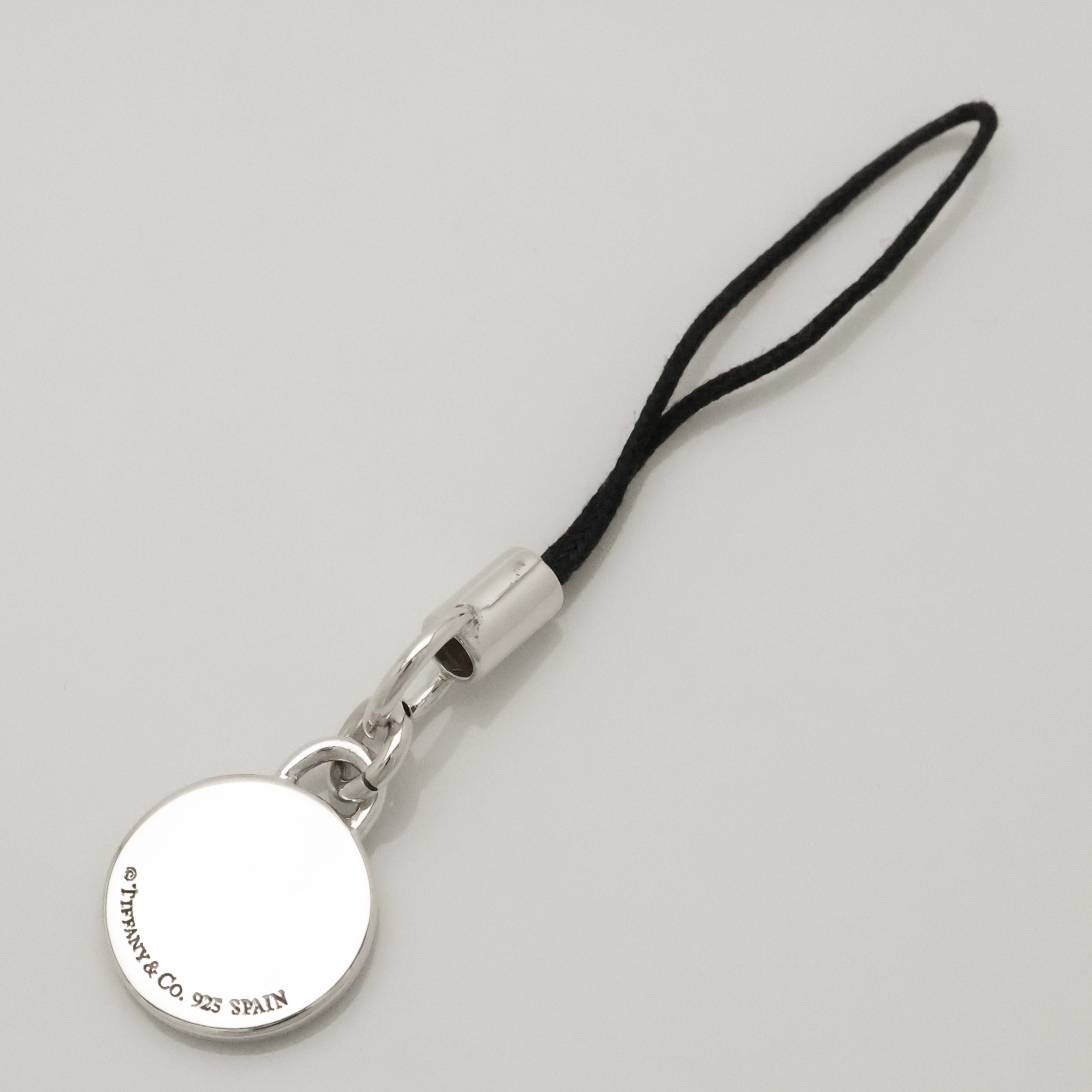 TIFFANY&Co. 1837 ロゴ ラウンド サークル ブルー エナメル ストラップ AG925