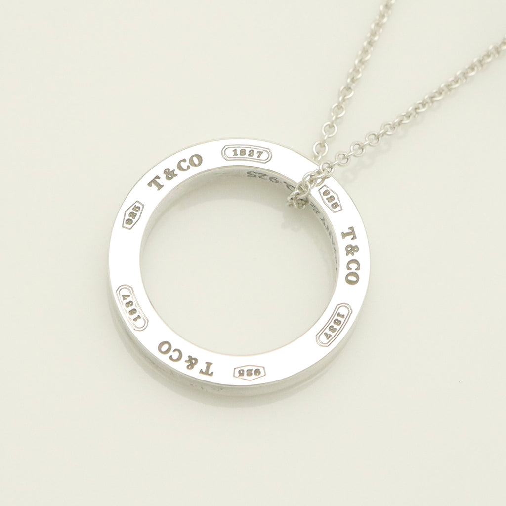 Tiffany & Co. Round Circle Pendant Necklace Sterling Silver 925