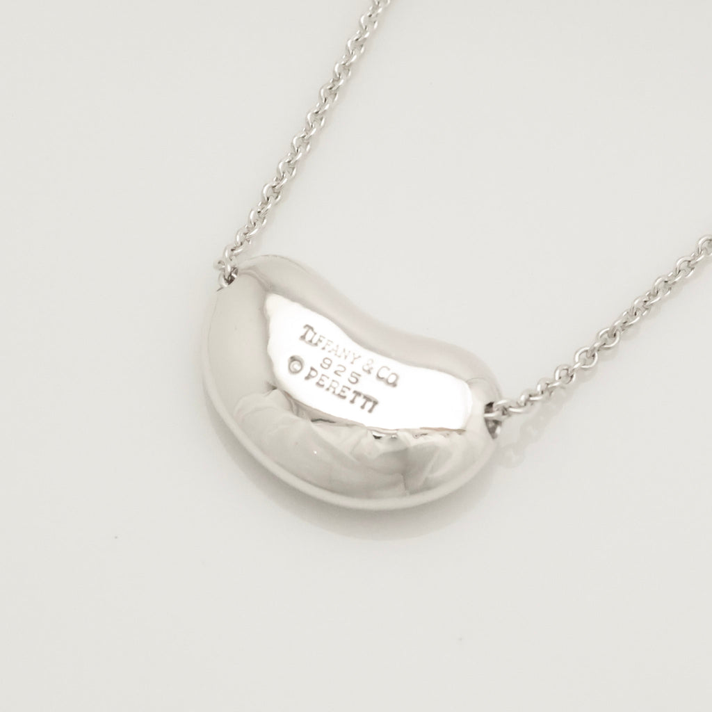  Tiffany & Co. Peretti Large  Bean Necklace  Sterling Silver 925 