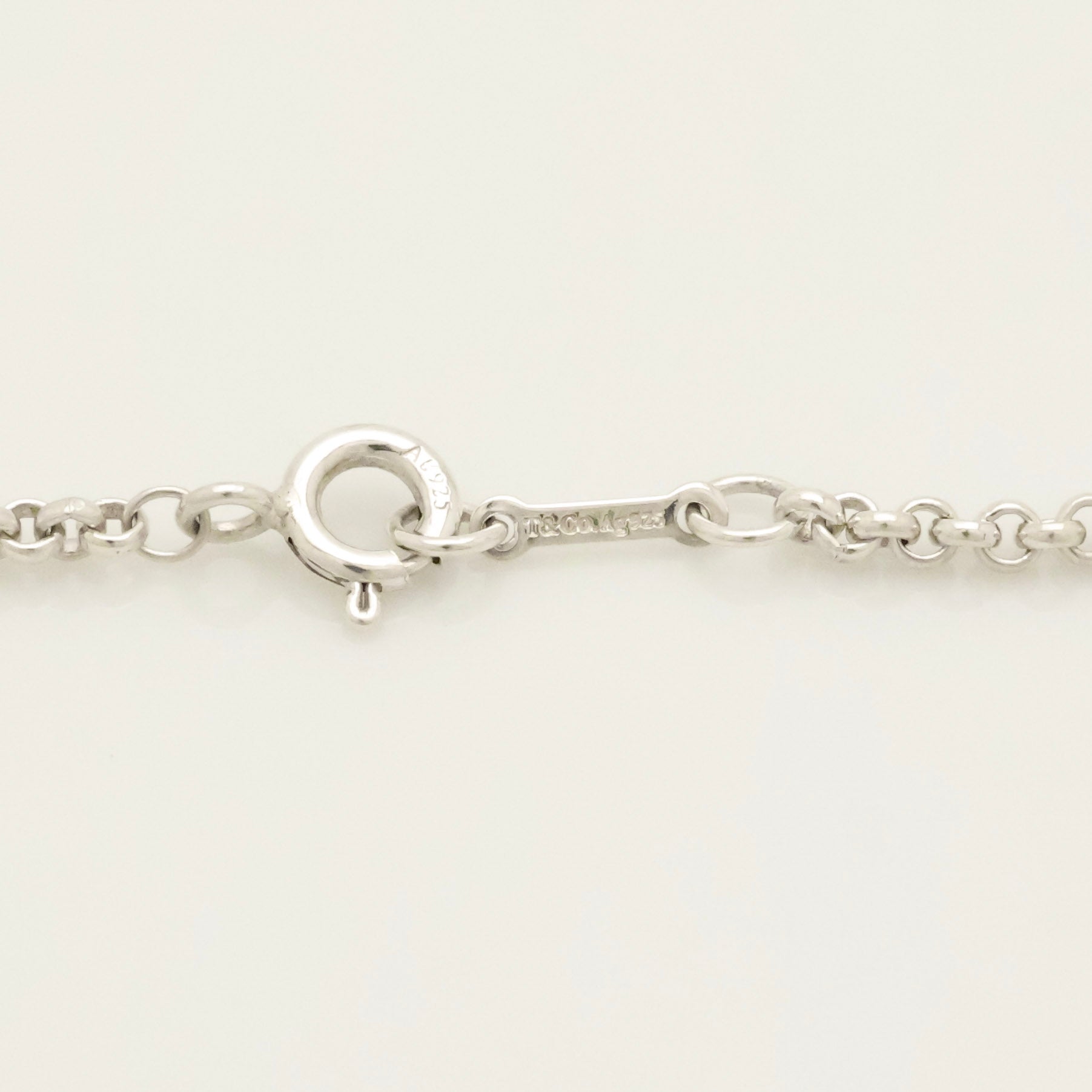  Tiffany & Co. Picasso Groove Cross Necklace Sterling Silver 925 