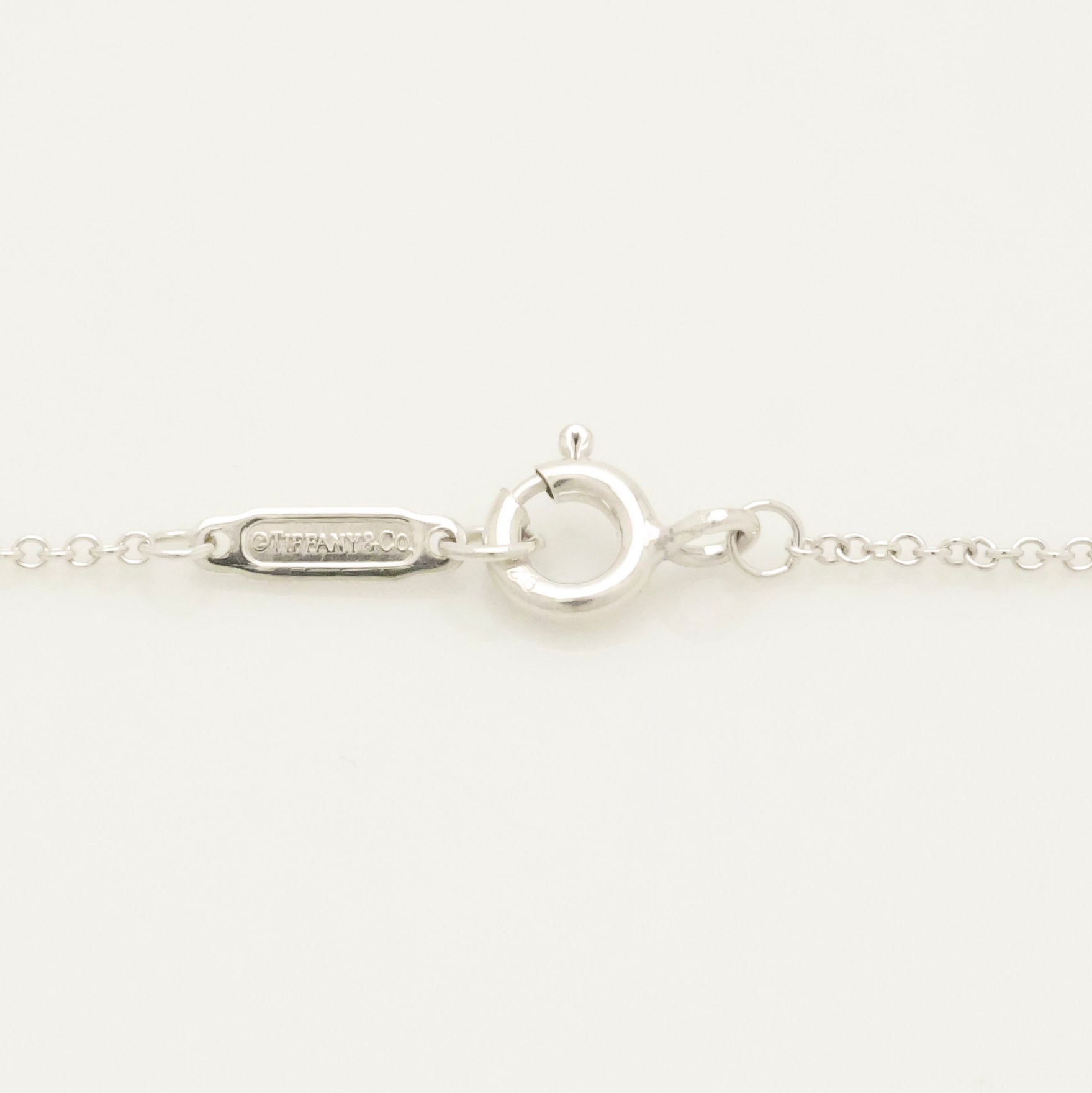  Tiffany & Co. MOM Beaded Edge Heart Necklace Sterling Silver 925