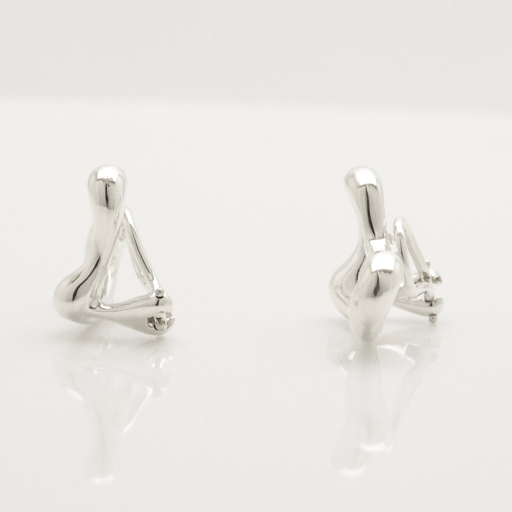 TIFFANY&Co. オープンハート エルサペレッティ クリップ イヤリング AG925