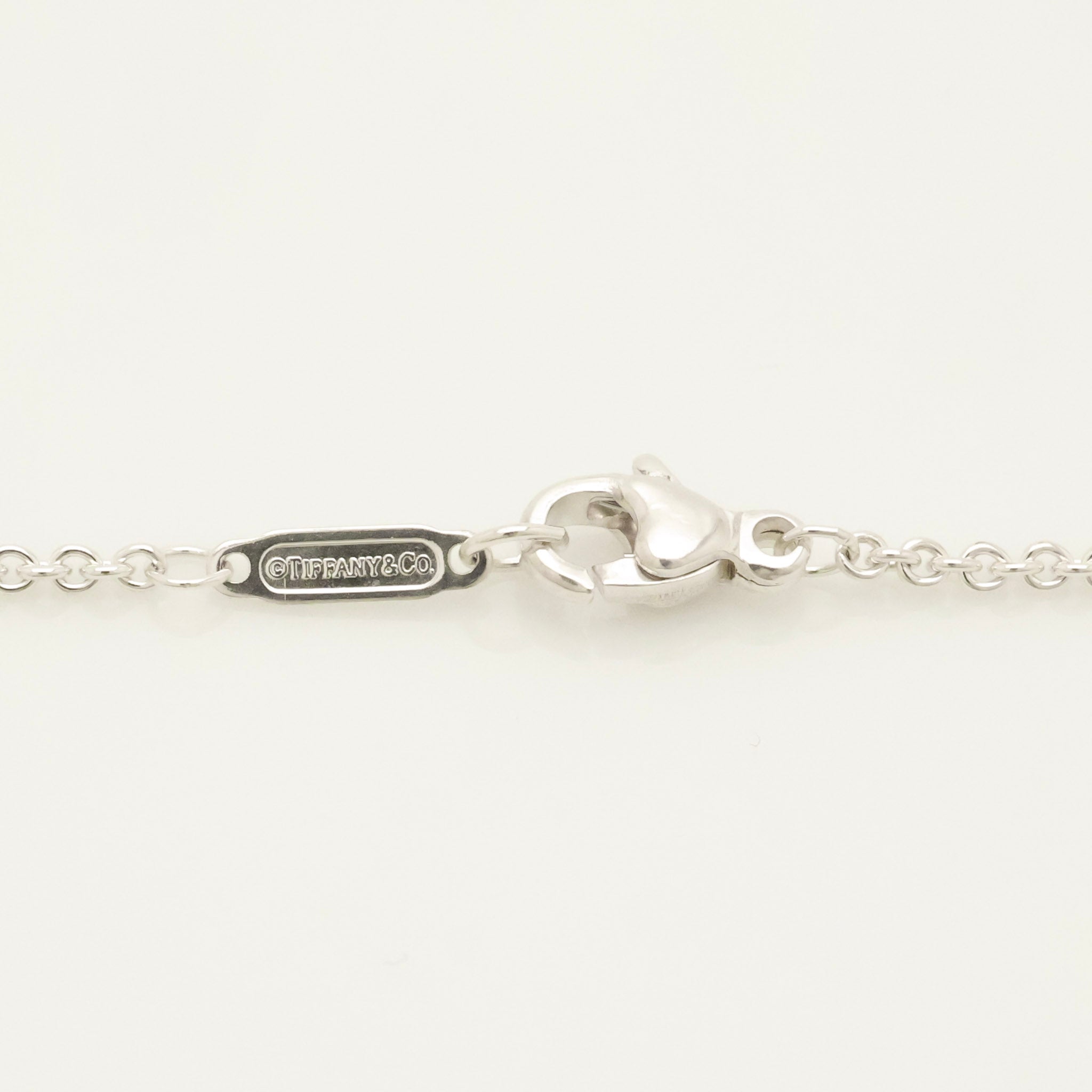 TIFFANY & Co. 1837 Bar Plate Pendant Necklace Chain Sterling Silver 925