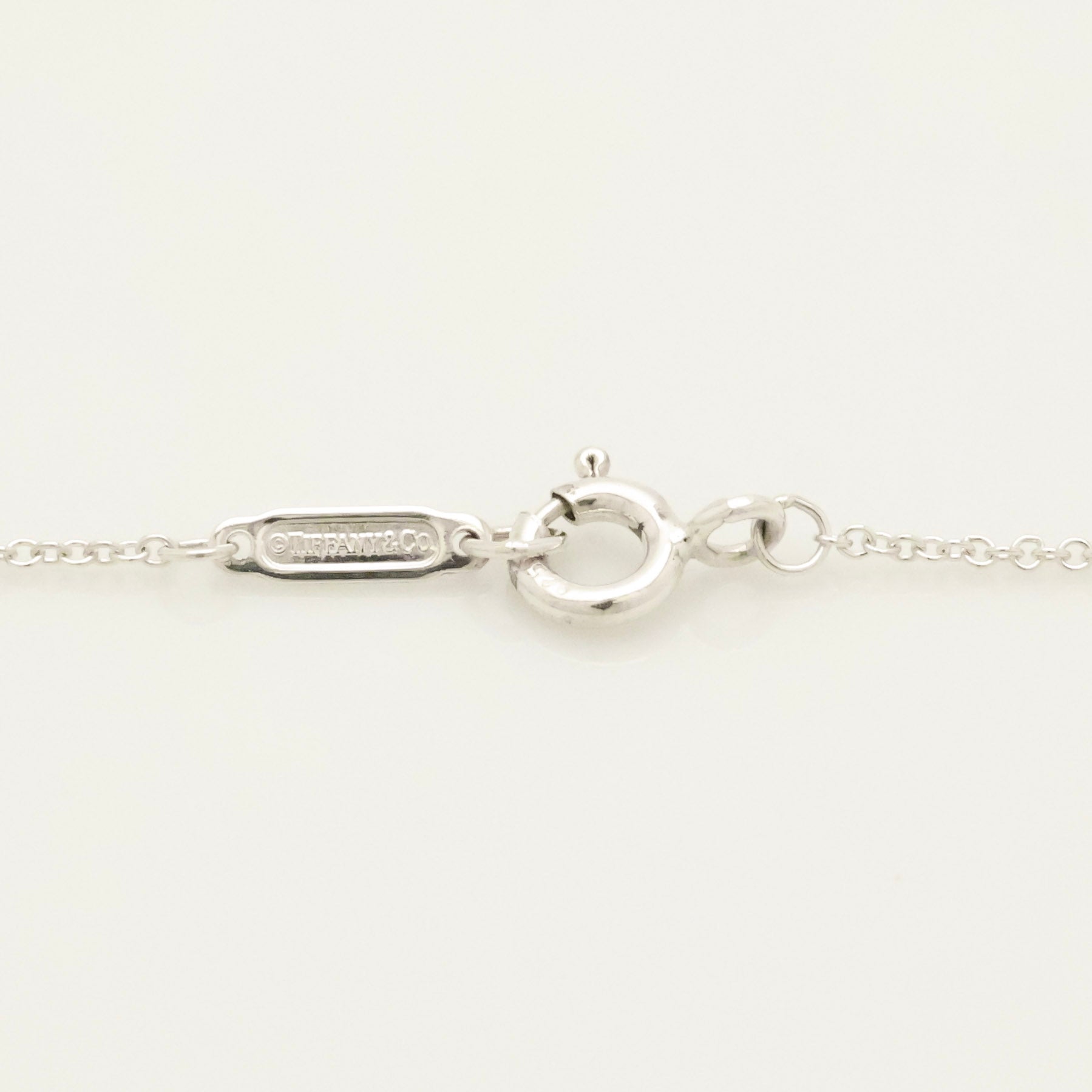 TIFFANY&Co. ノーツ レター ラウンド イニシャル M ディスク ネックレス AG925