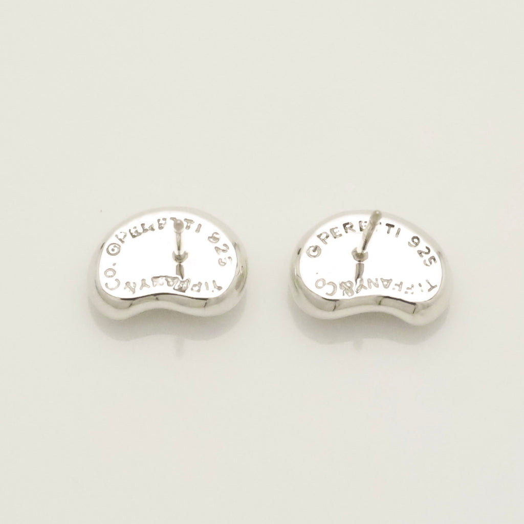 Tiffany & Co. Elsa Peretti Bean Design Earrings Sterling Silver 925