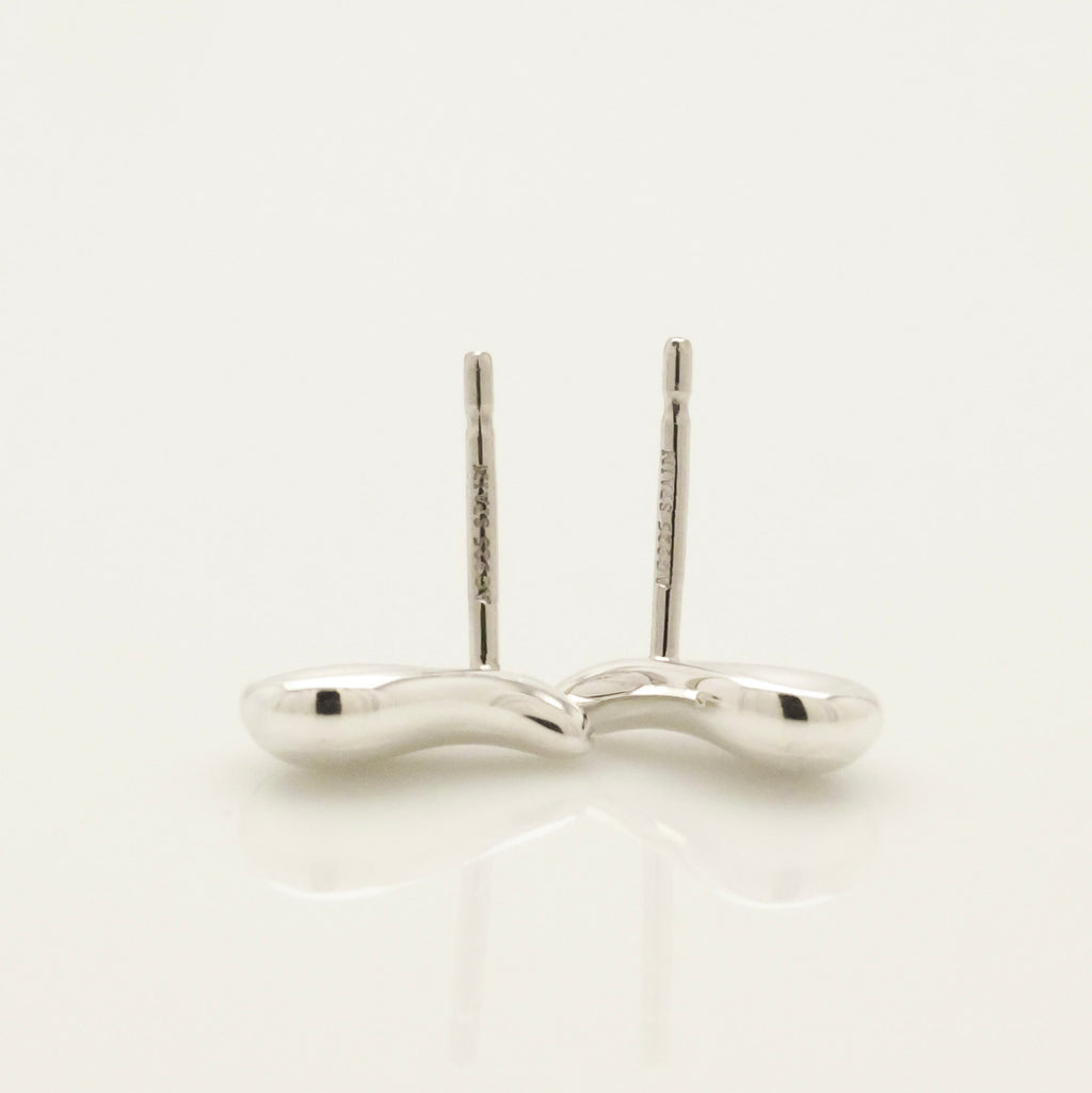 Tiffany & Co. Peretti Teardrop Stud Earrings Sterling Silver 925