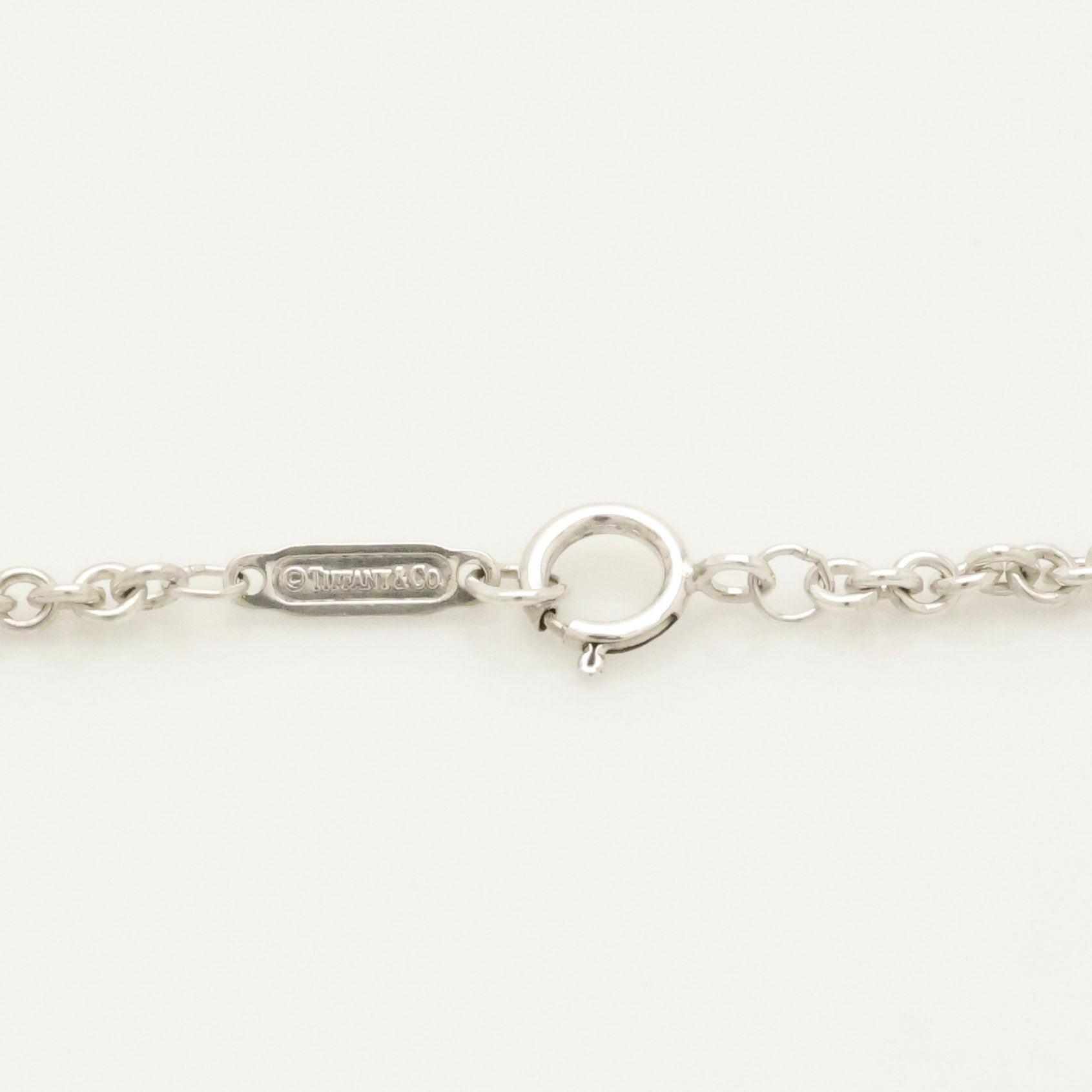  Tiffany & Co. Picasso Groove Cross Necklace Sterling Silver 925 