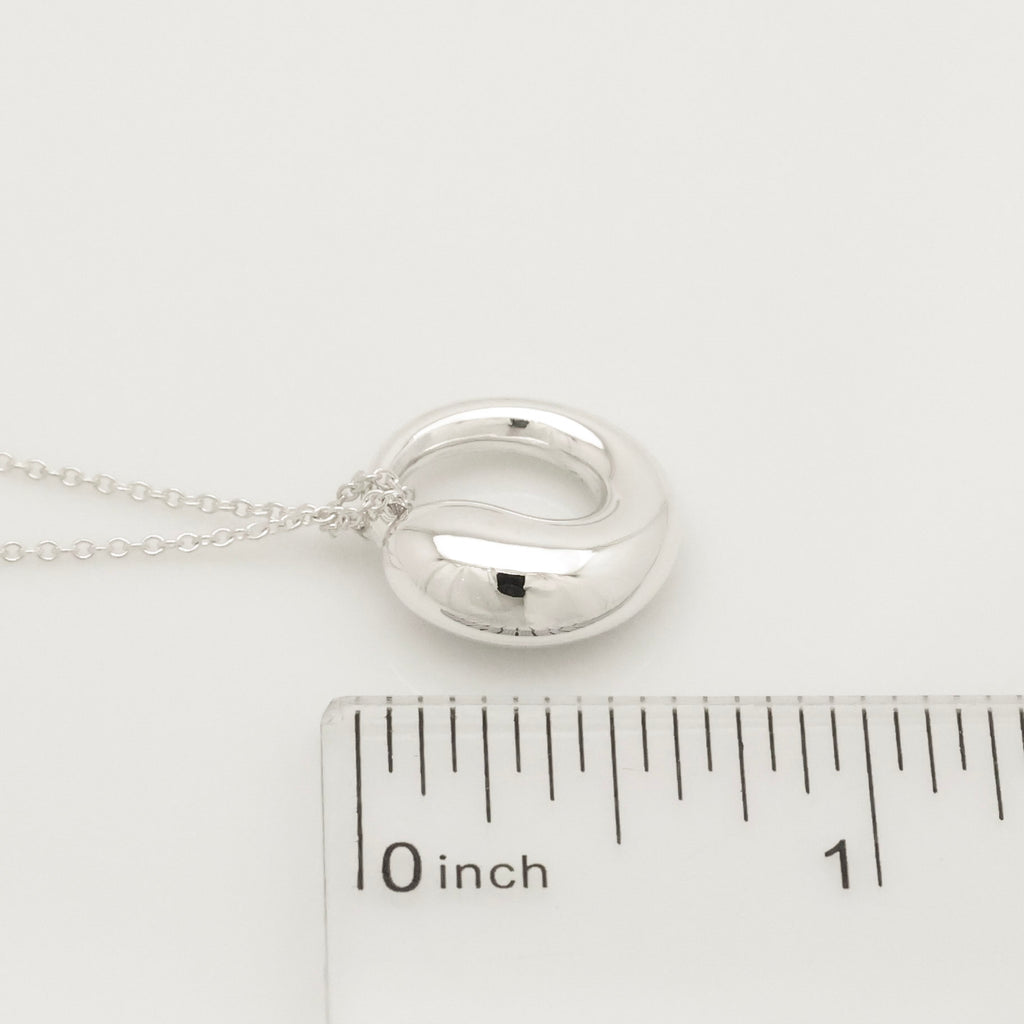 Tiffany & Co. MEDIUM Eternal Circle Necklace Sterling Silver 925 