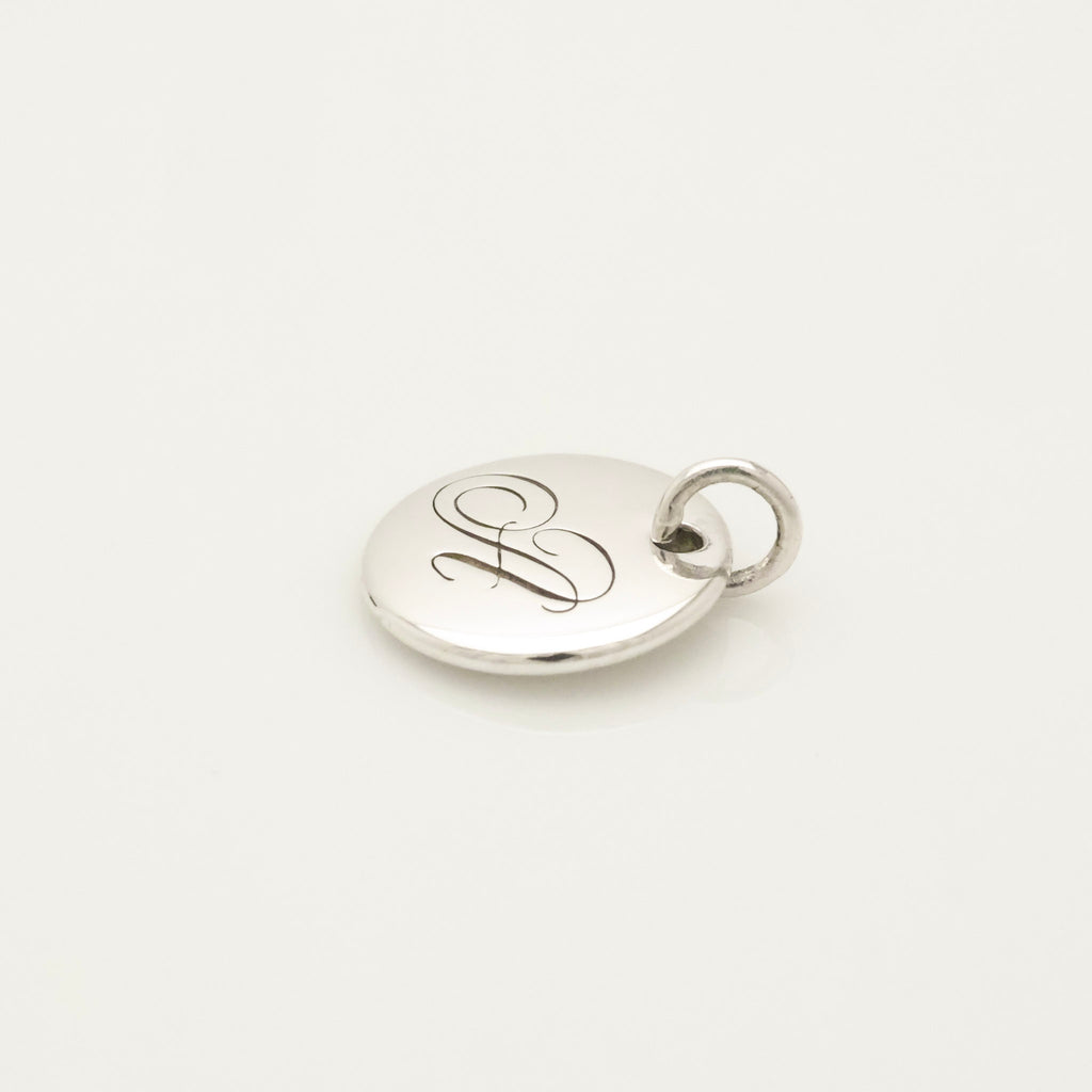 TIFFANY&Co. ノーツ レター アルファベット イニシャル A ディスク チャーム AG925