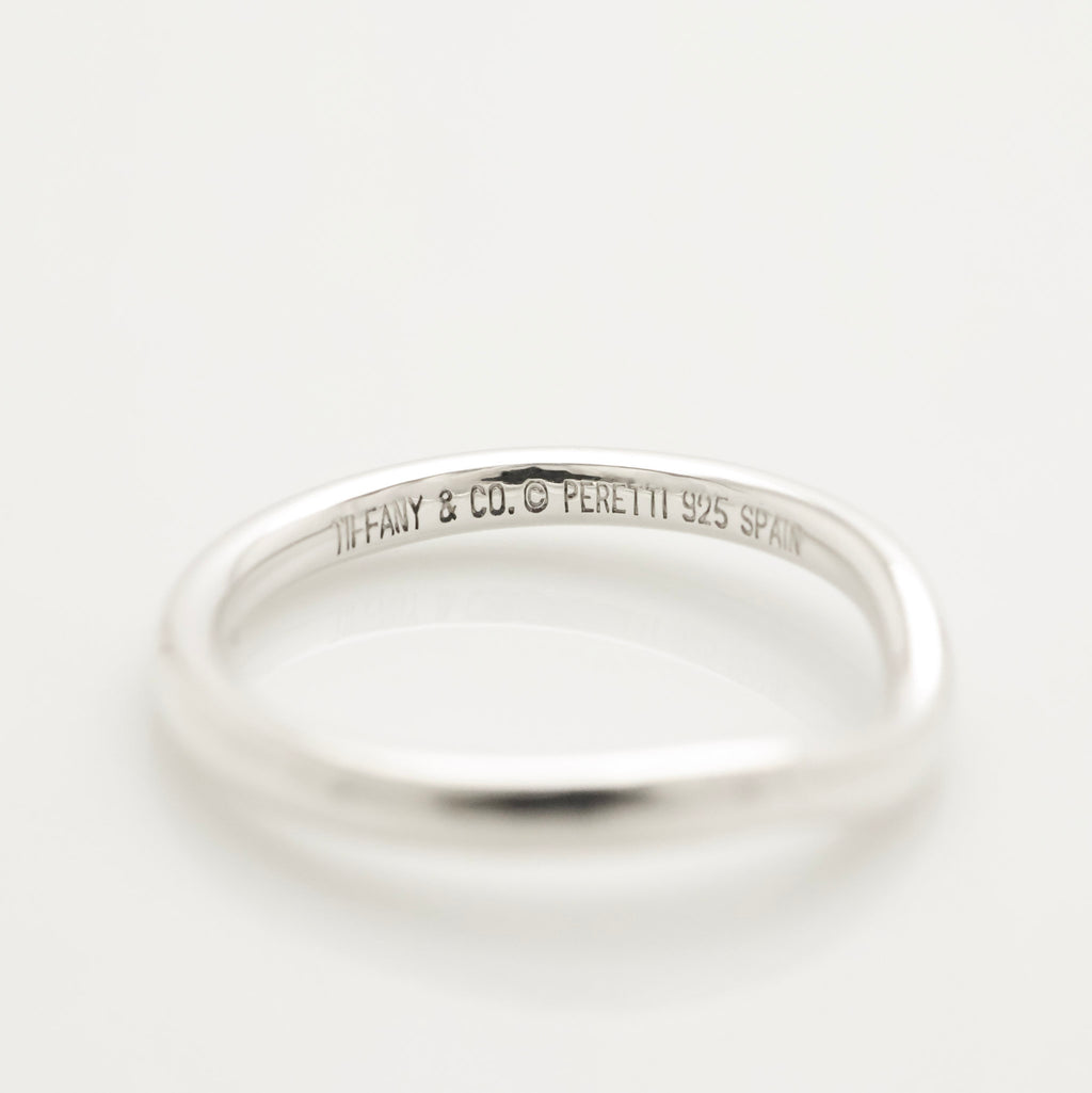 Tiffany & Co. Elsa Peretti Curved Ring Sterling Silver 925 