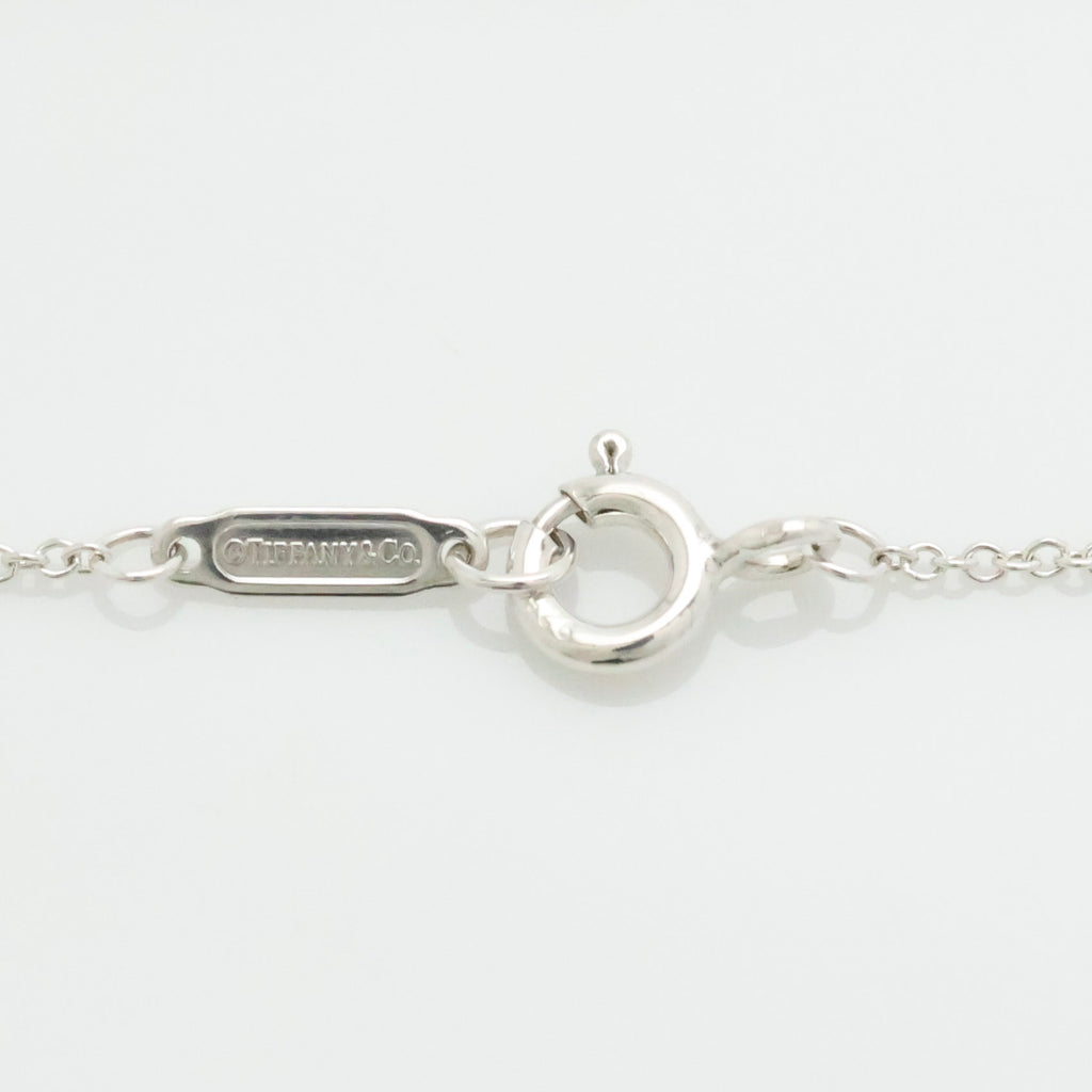 Tiffany & Co. 1837 Round Lock 1P Diamond Necklace Sterling Silver 925 