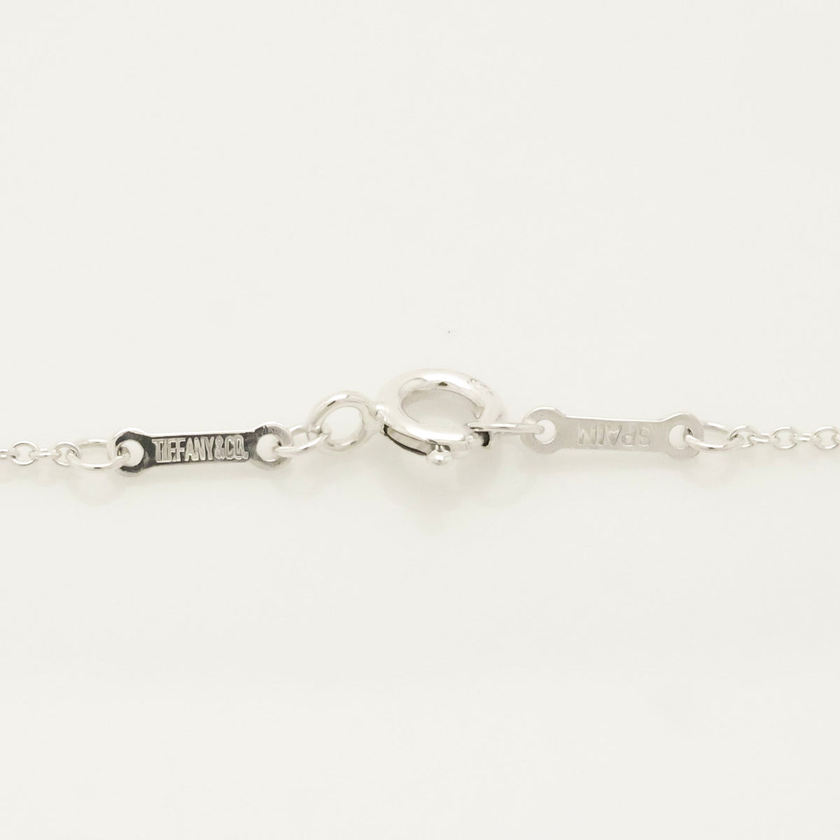 Tiffany & Co. Elsa Peretti Sterling Silver Double Teardrop Pendant Necklace Sterling Silver 925