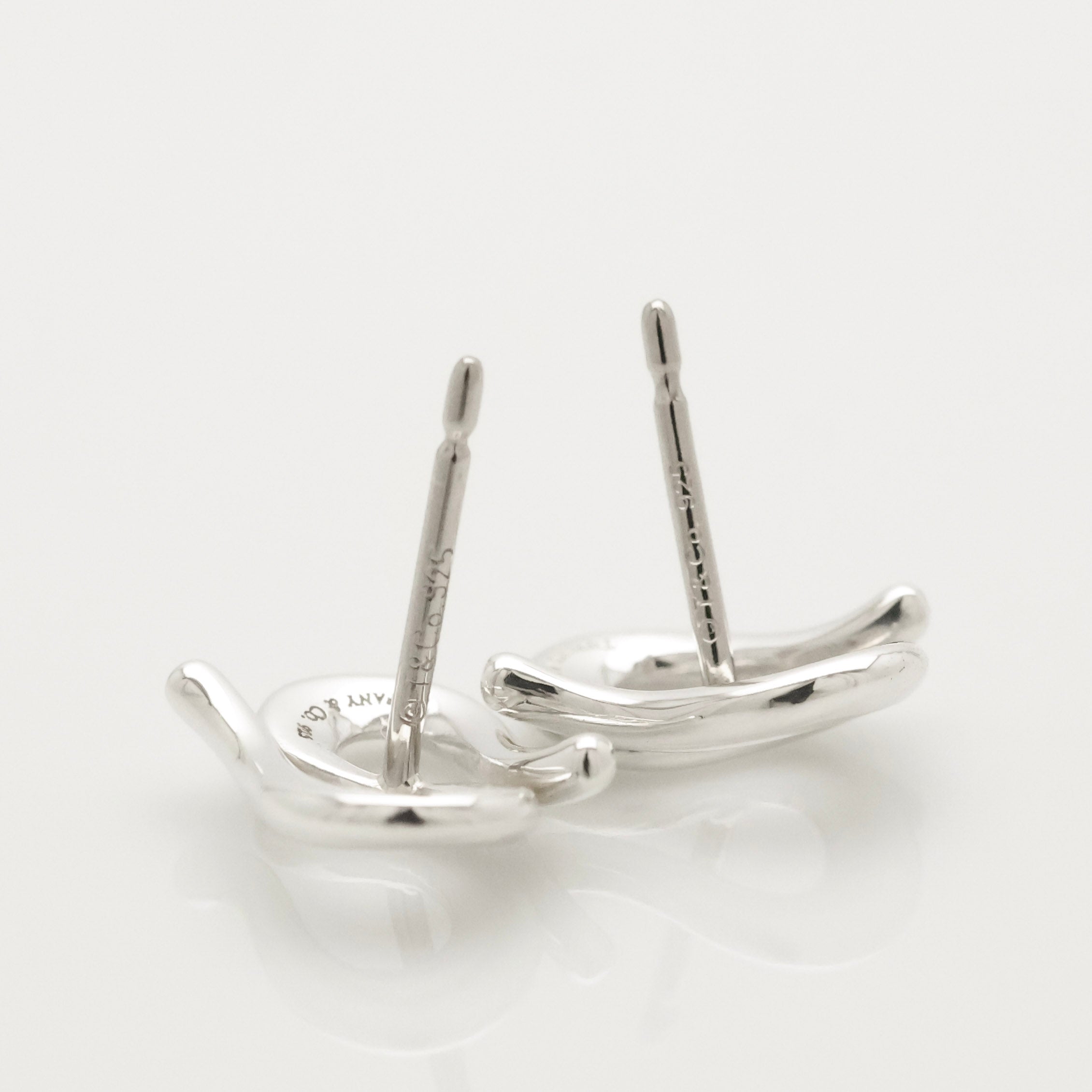 TIFFANY&Co. オープン ウェーブ エルサペレッティ スタッド ピアス AG925