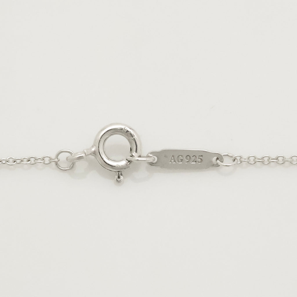 TIFFANY&Co. ハート ロック ブルーエナメル ネックレス AG925