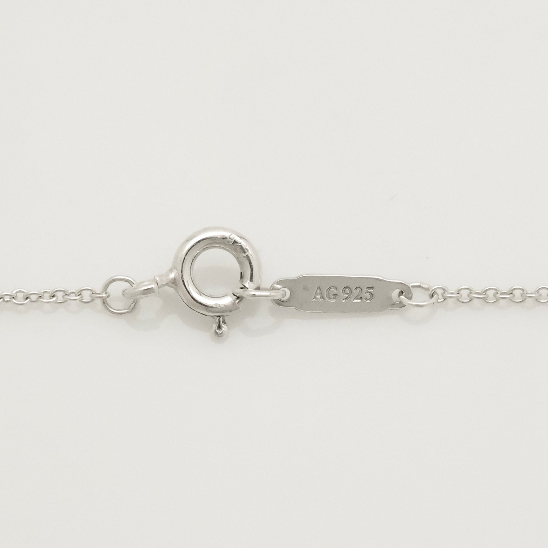 TIFFANY&Co. ハート ロック ブルーエナメル ネックレス AG925