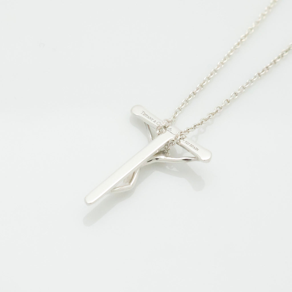 Tiffany & Co. Crucifix Cross Necklace Pendant Sterling Silver 925