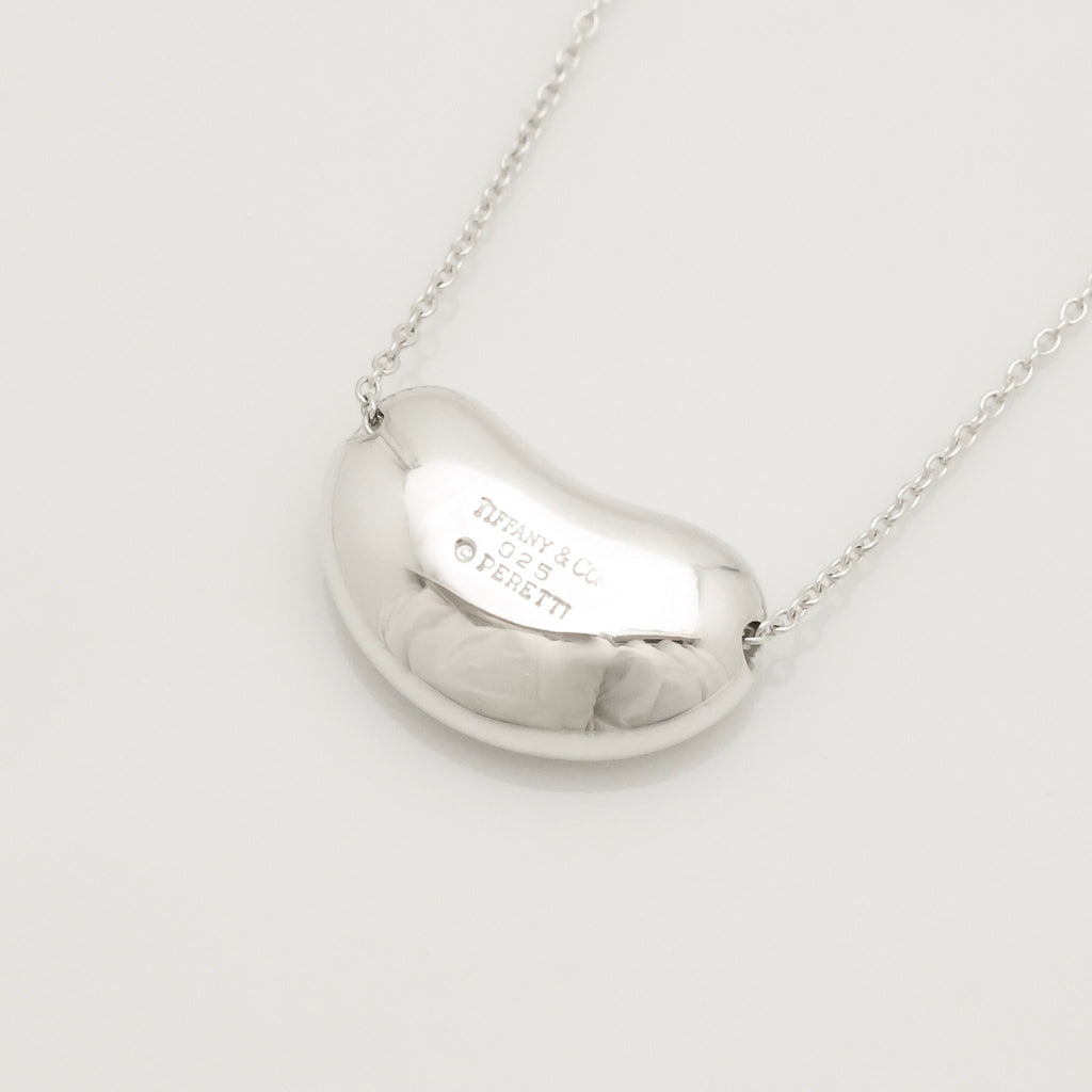  Tiffany & Co. Peretti Large  Bean Necklace  Sterling Silver 925 