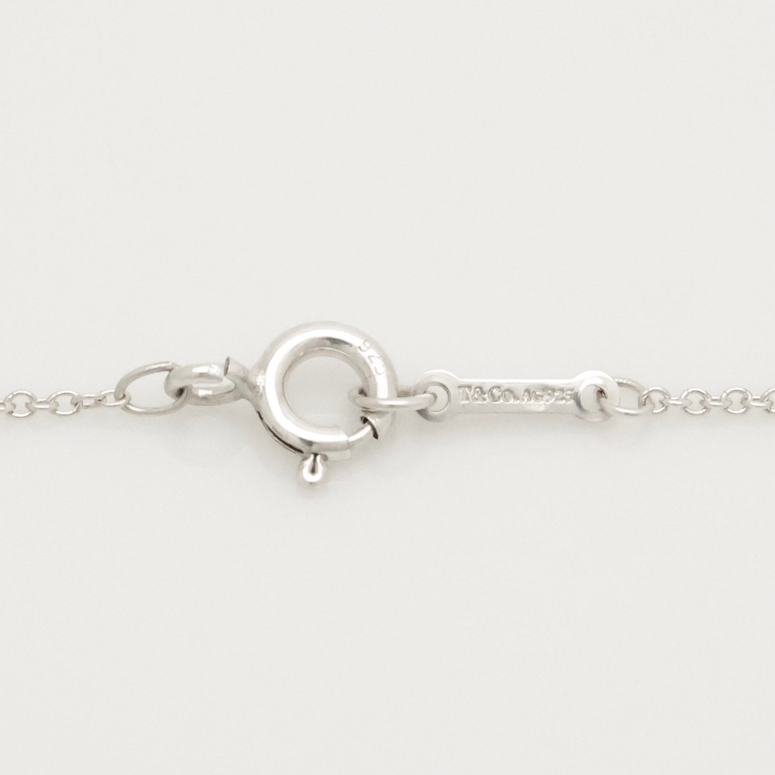 Tiffany & Co. Picasso Loving Heart Bar Necklace Sterling Silver 925