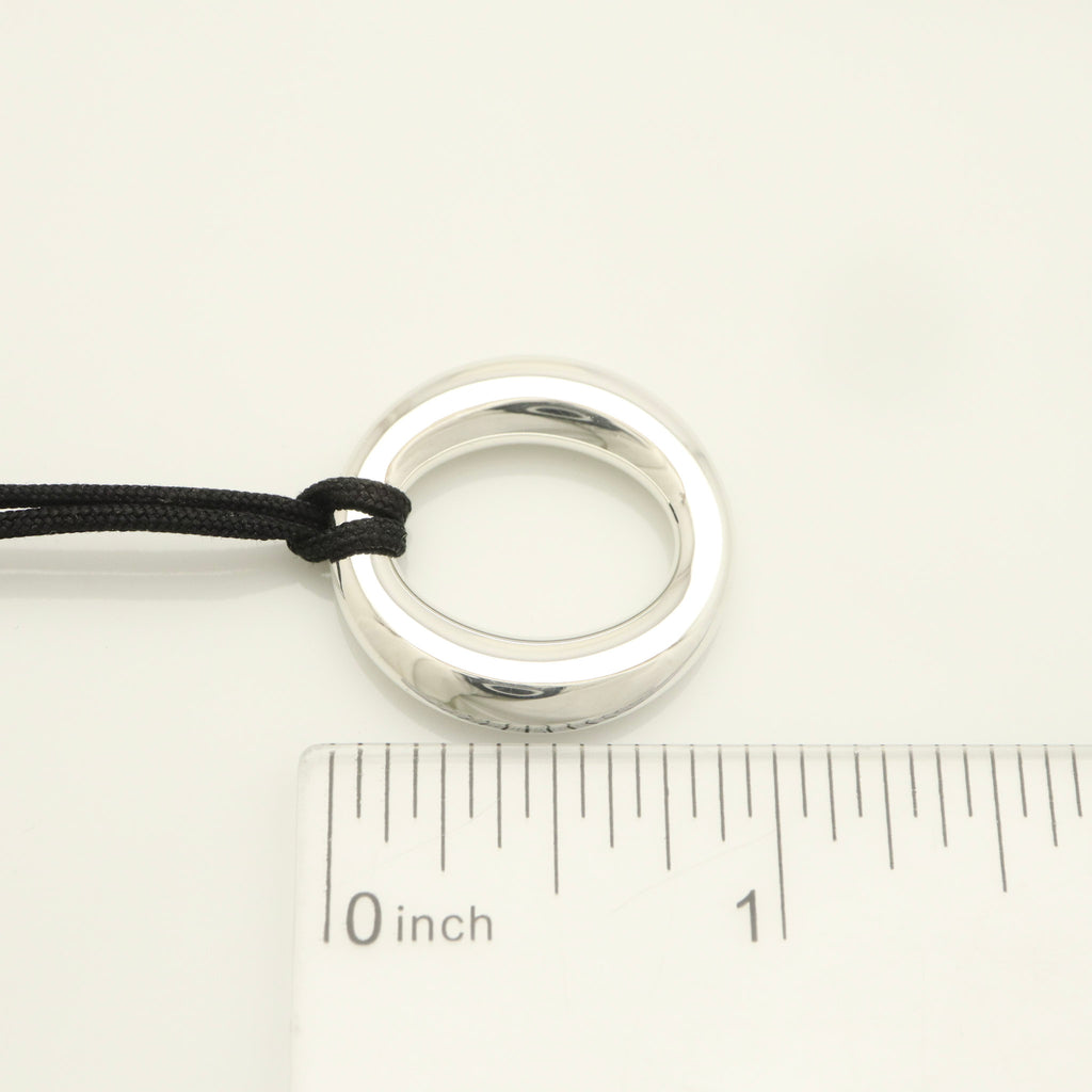  Tiffany & Co. Seviana Silk Cord Necklace Sterling Silver 925