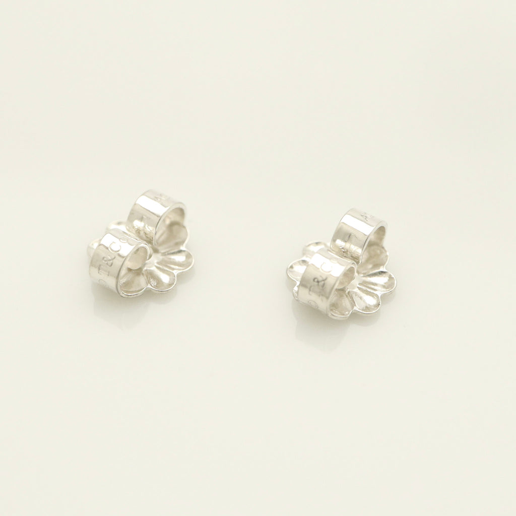  Tiffany & Co. Picasso Loving Heart Clover Stud Earrings Sterling Silver 925 