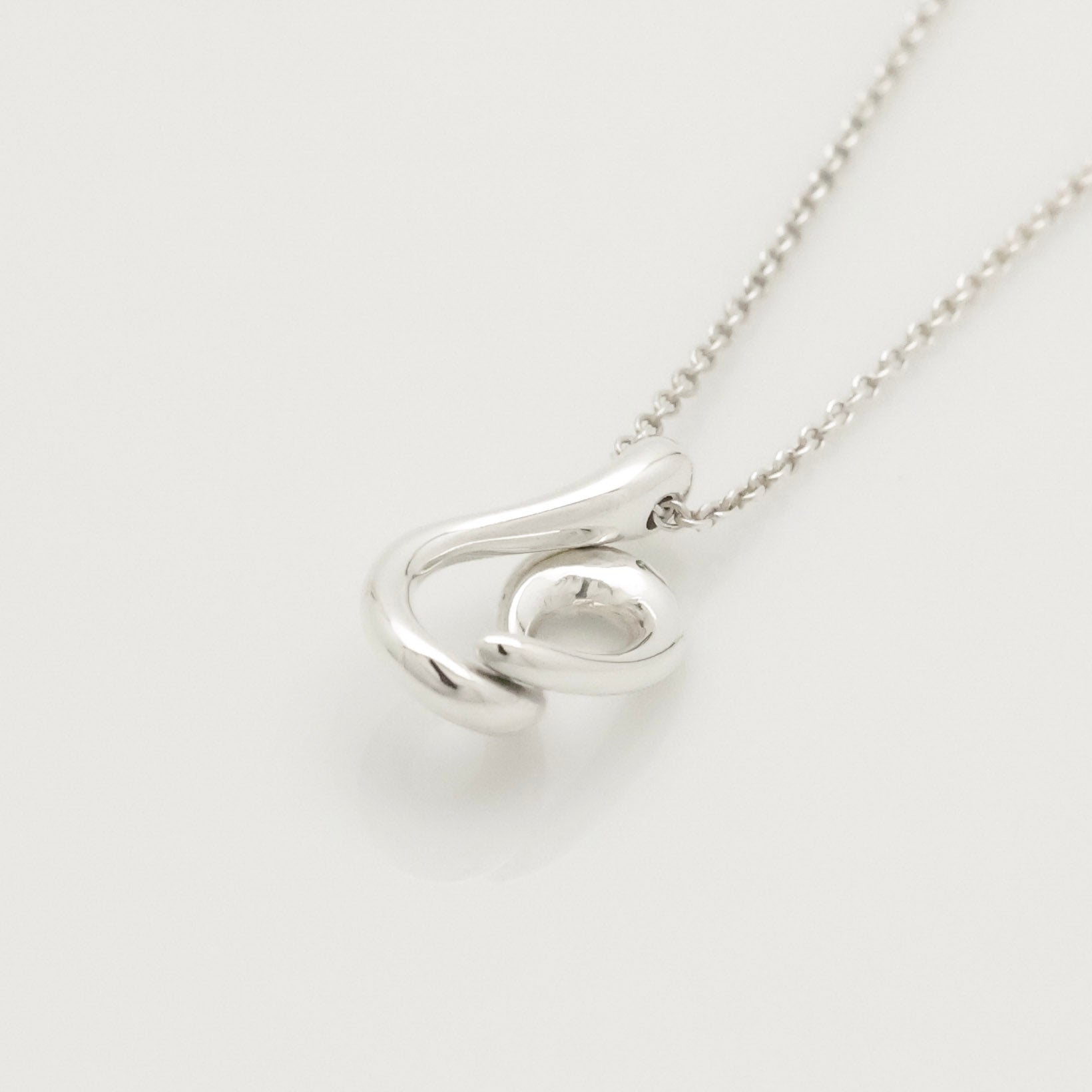Tiffany & Co. Puff Heart Pendant Necklace Sterling Silver 925
