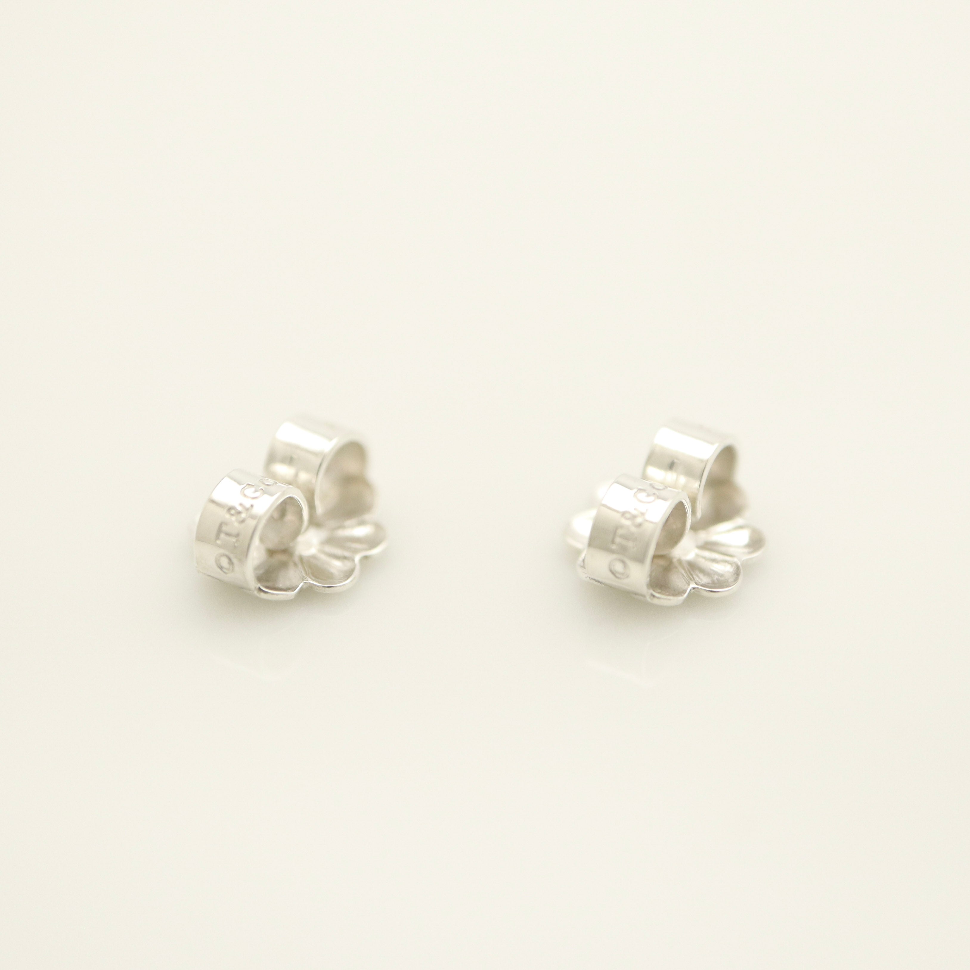 Tiffany & Co. Notes New York Wavy Circle Round Earrings Sterling Silver 925