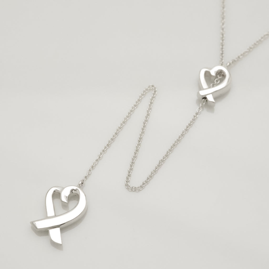 TIFFANY&Co. ラビング ハート パロマピカソ ラリアット ネックレス AG925
