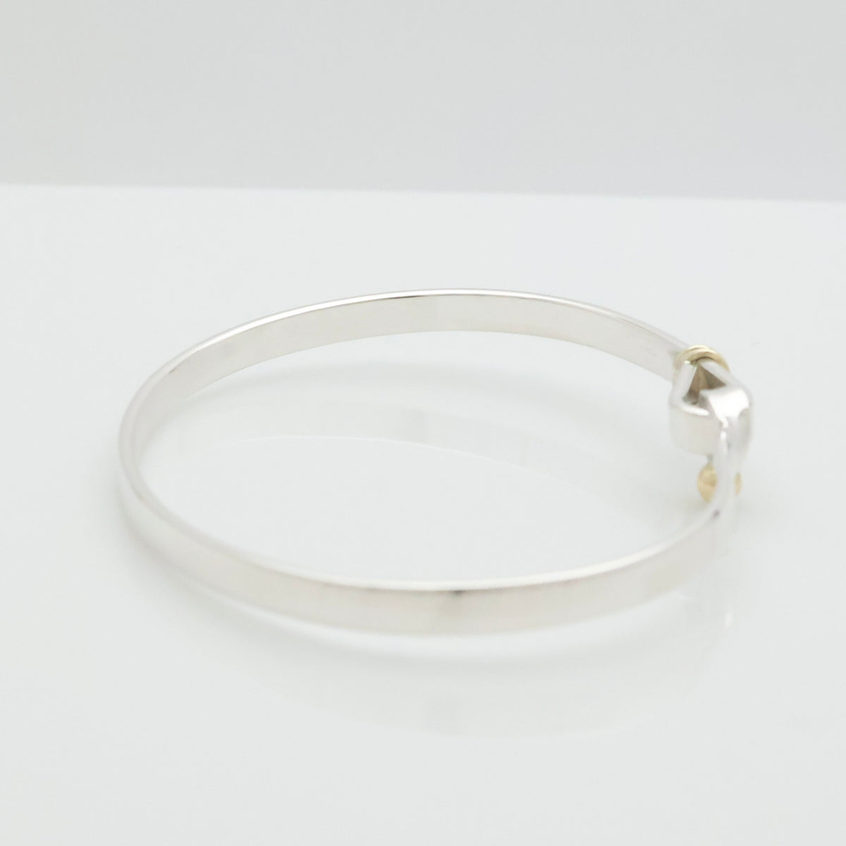 TIFFANY&Co. フック ＆ アイ バングル ブレスレット AG925 AU750