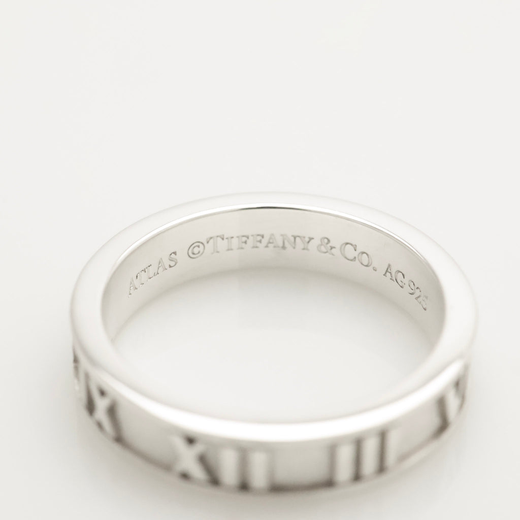 Tiffany & Co. Atlas Ring Size US 5.25 Sterling Silver 925