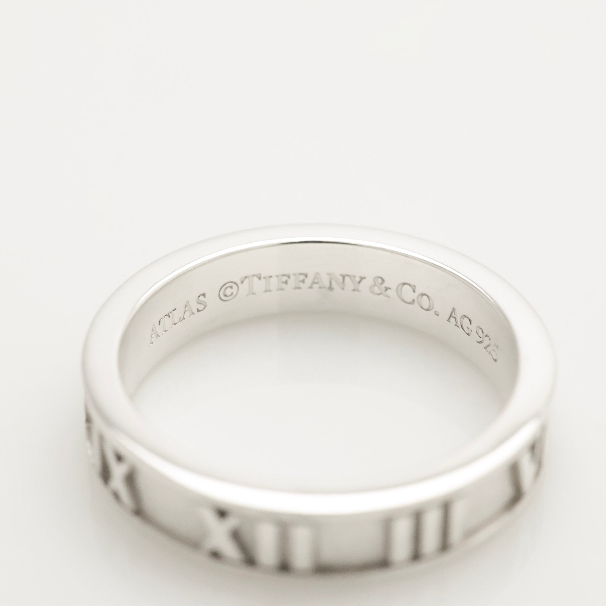 Tiffany & Co. Atlas Ring Size US 5.25 Sterling Silver 925