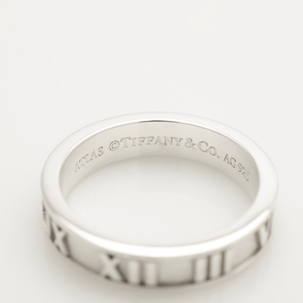 Tiffany & Co. Atlas Ring Size US 5.25 Sterling Silver 925