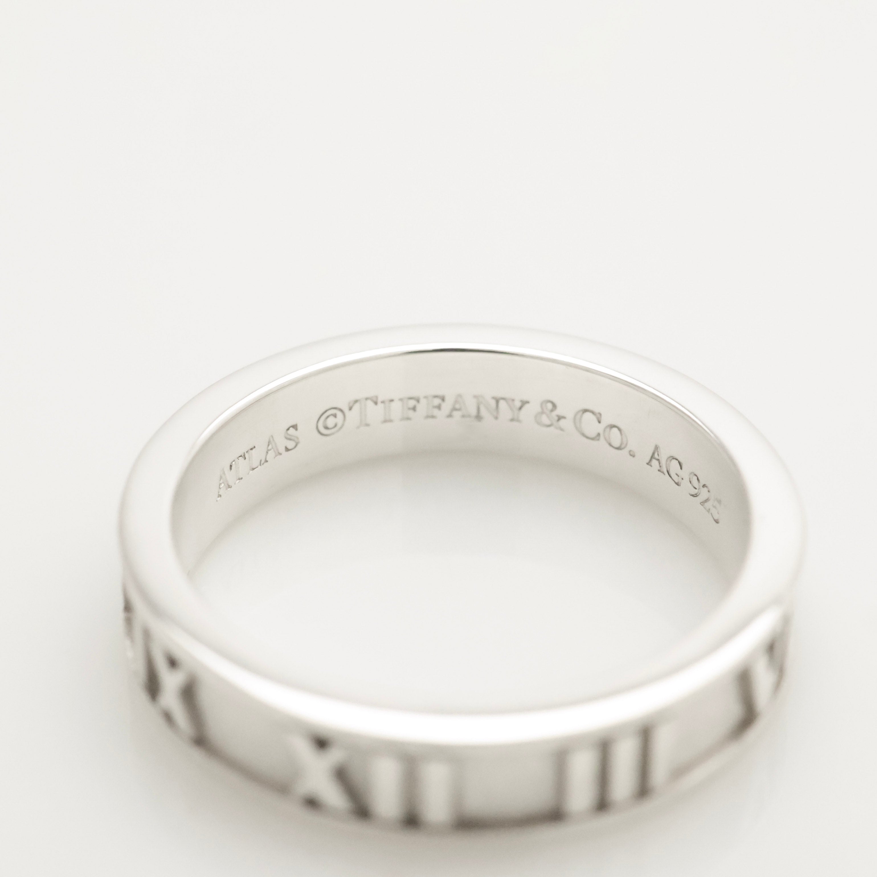 Tiffany & Co. Atlas Ring Size US 5.25 Sterling Silver 925