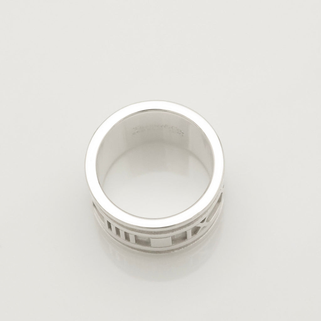 Tiffany & Co. Atlas Wide Ring Size 5 Sterling Silver 925