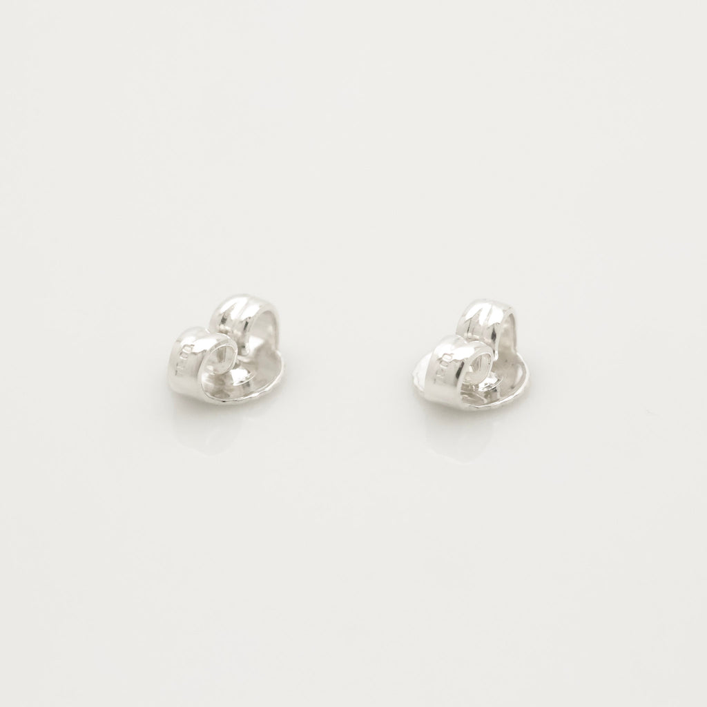 Tiffany & Co. Elsa Peretti Open Heart Stud Earrings Sterling Silver 925