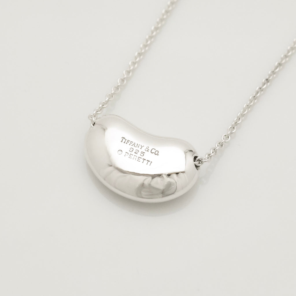  Tiffany & Co. Peretti Large Bean Necklace Sterling Silver 925 