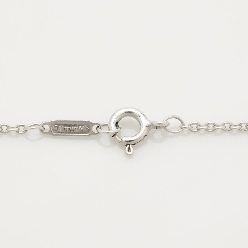 Tiffany & Co. Stencil Cutout Two Heart Necklace  Sterling Silver 925