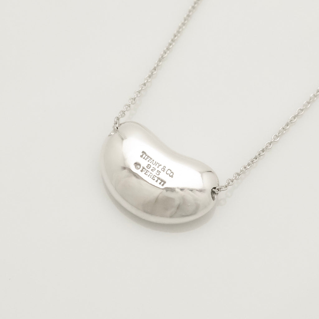  Tiffany & Co. Peretti Large  Bean Necklace  Sterling Silver 925 