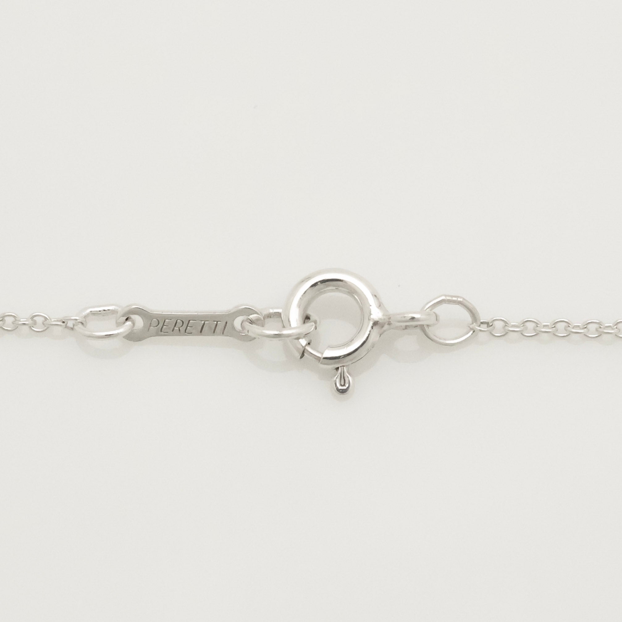  Tiffany & Co. Peretti Large Bean Necklace Sterling Silver 925 