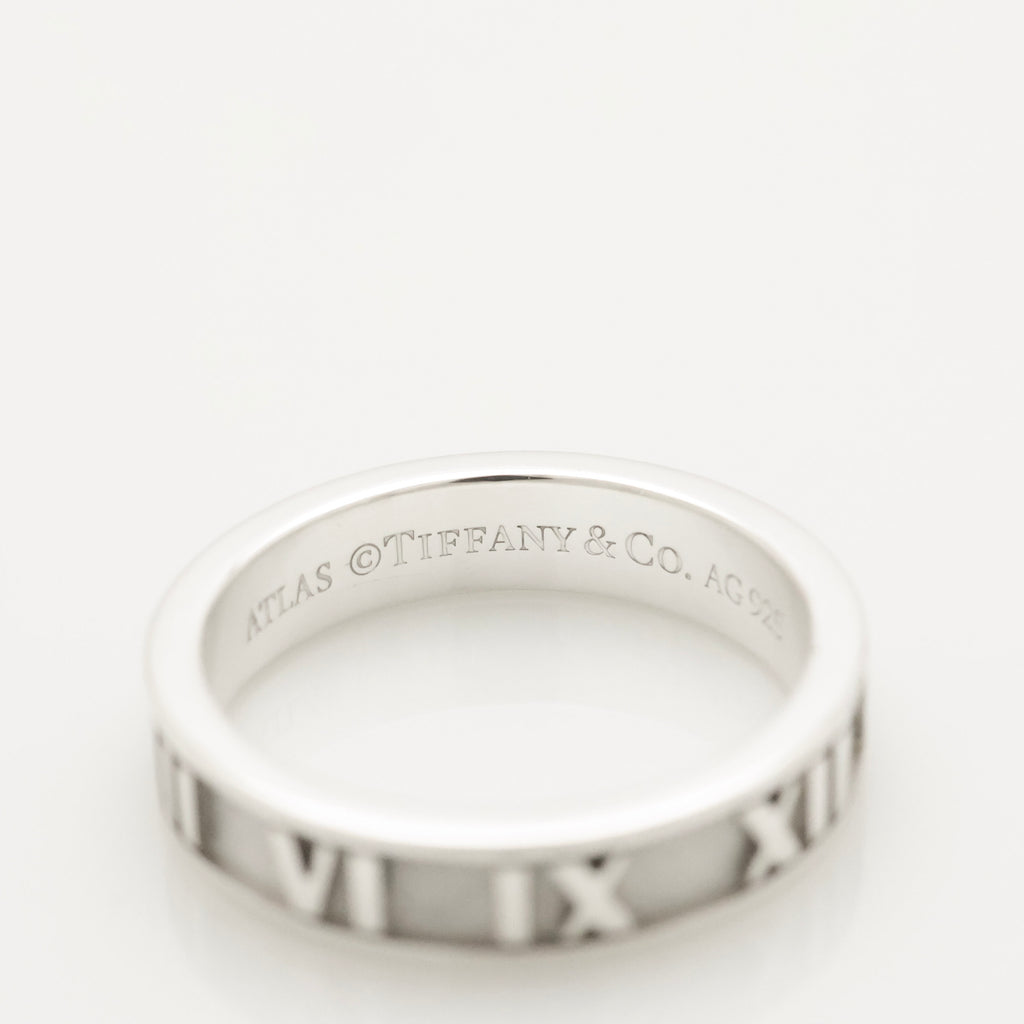 Tiffany & Co. Atlas Ring Size US 5.25 Sterling Silver 925