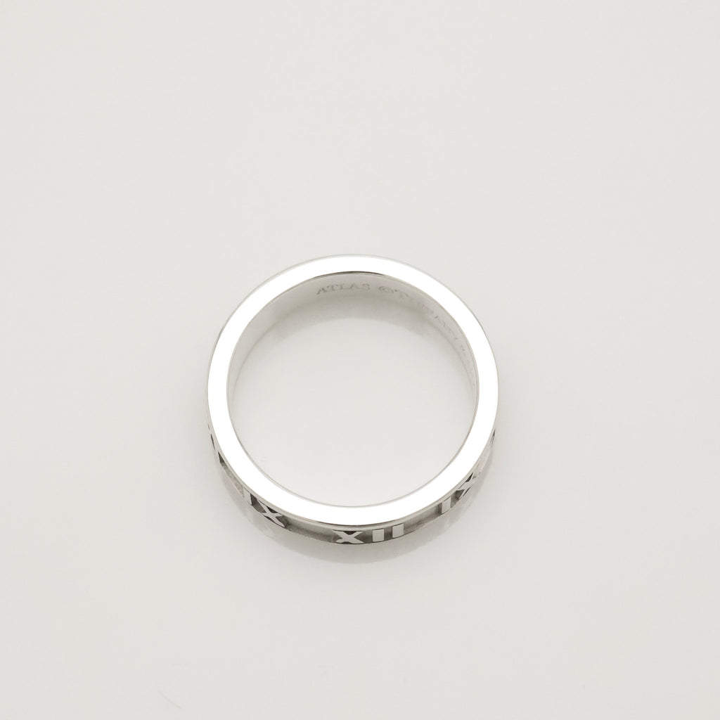 Tiffany & Co. Atlas Ring Size US 5.25 Sterling Silver 925