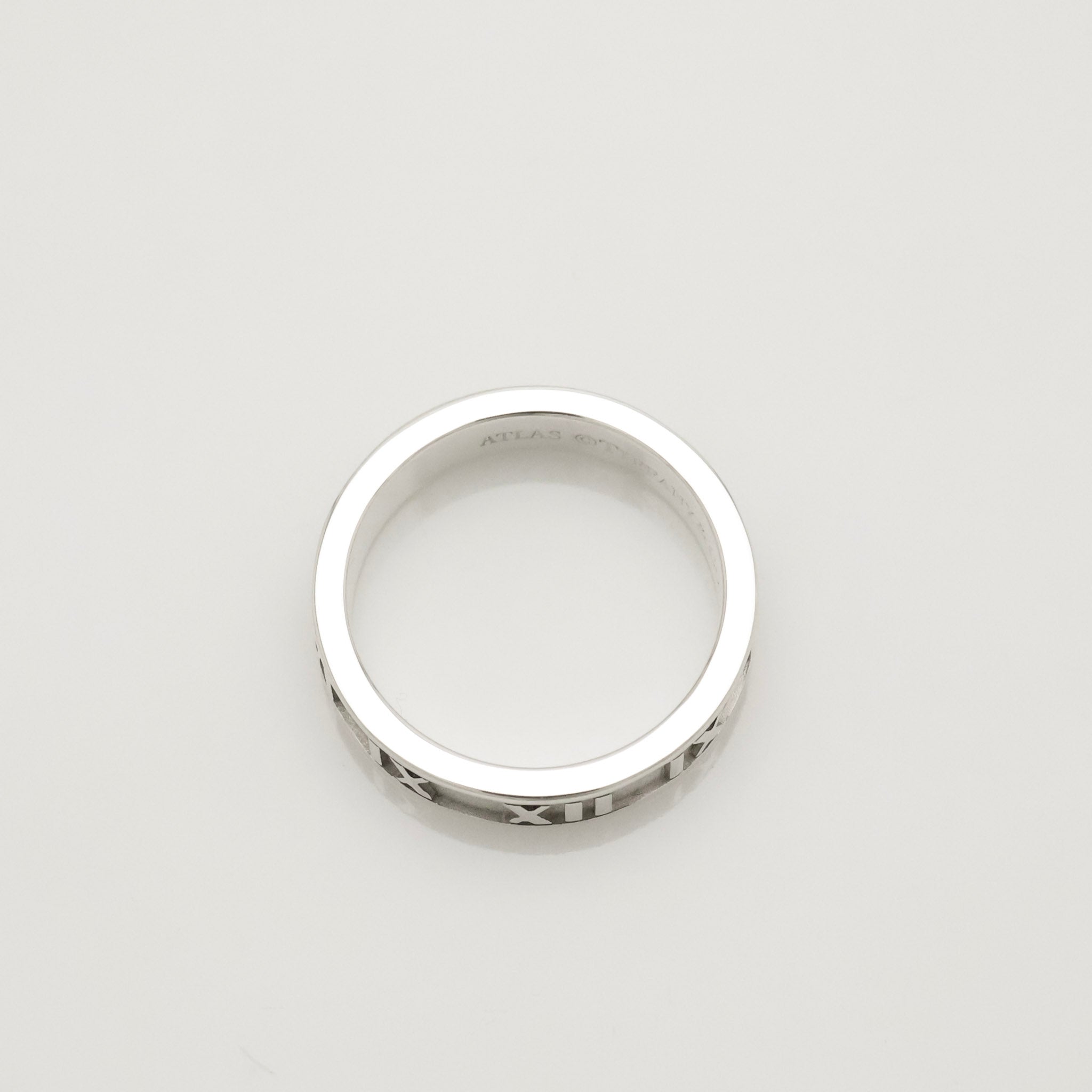 Tiffany & Co. Atlas Ring Size US 5.25 Sterling Silver 925