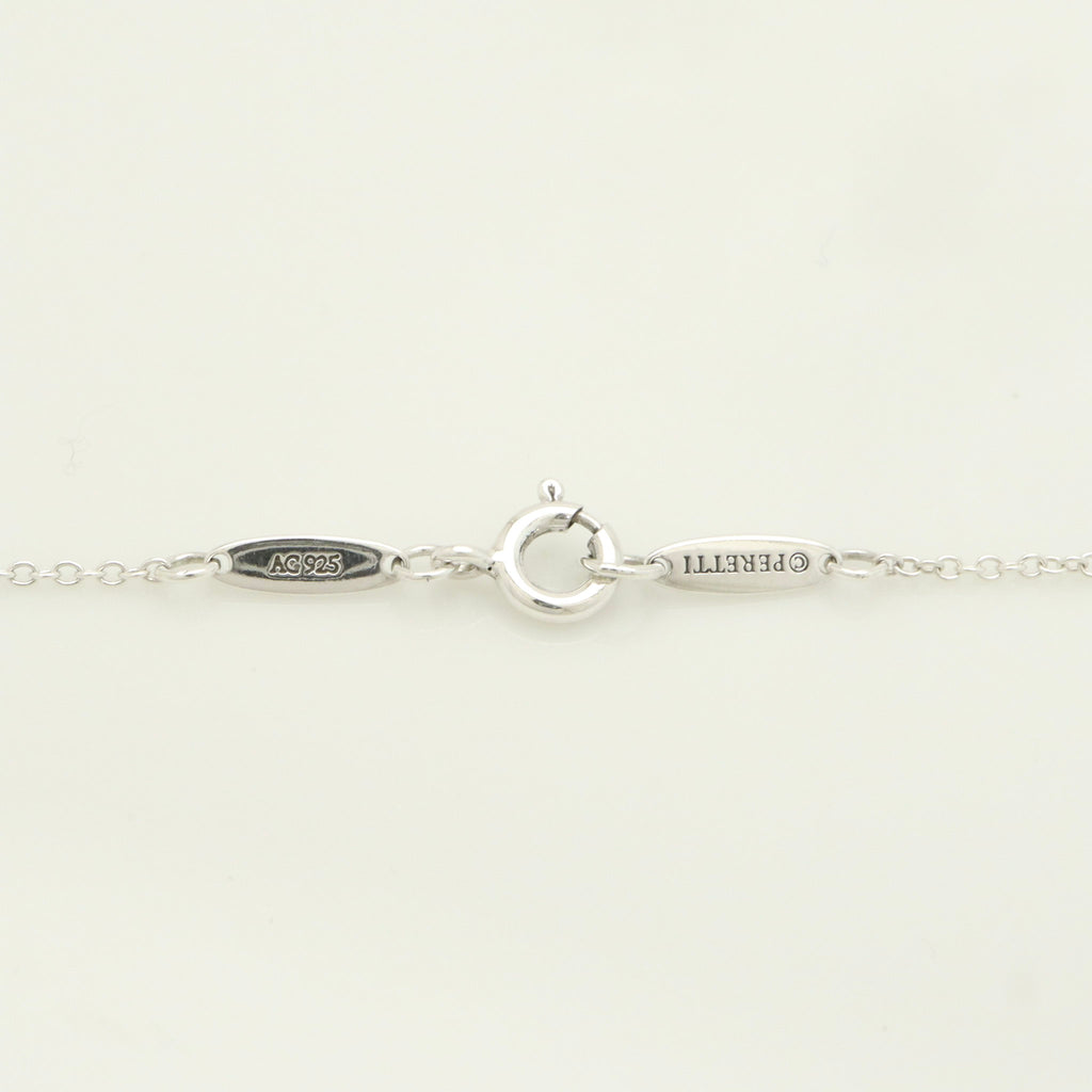 TIFFANY&Co. オープンハート 1P ピンク サファイア エルサペレッティ ネックレス AG925