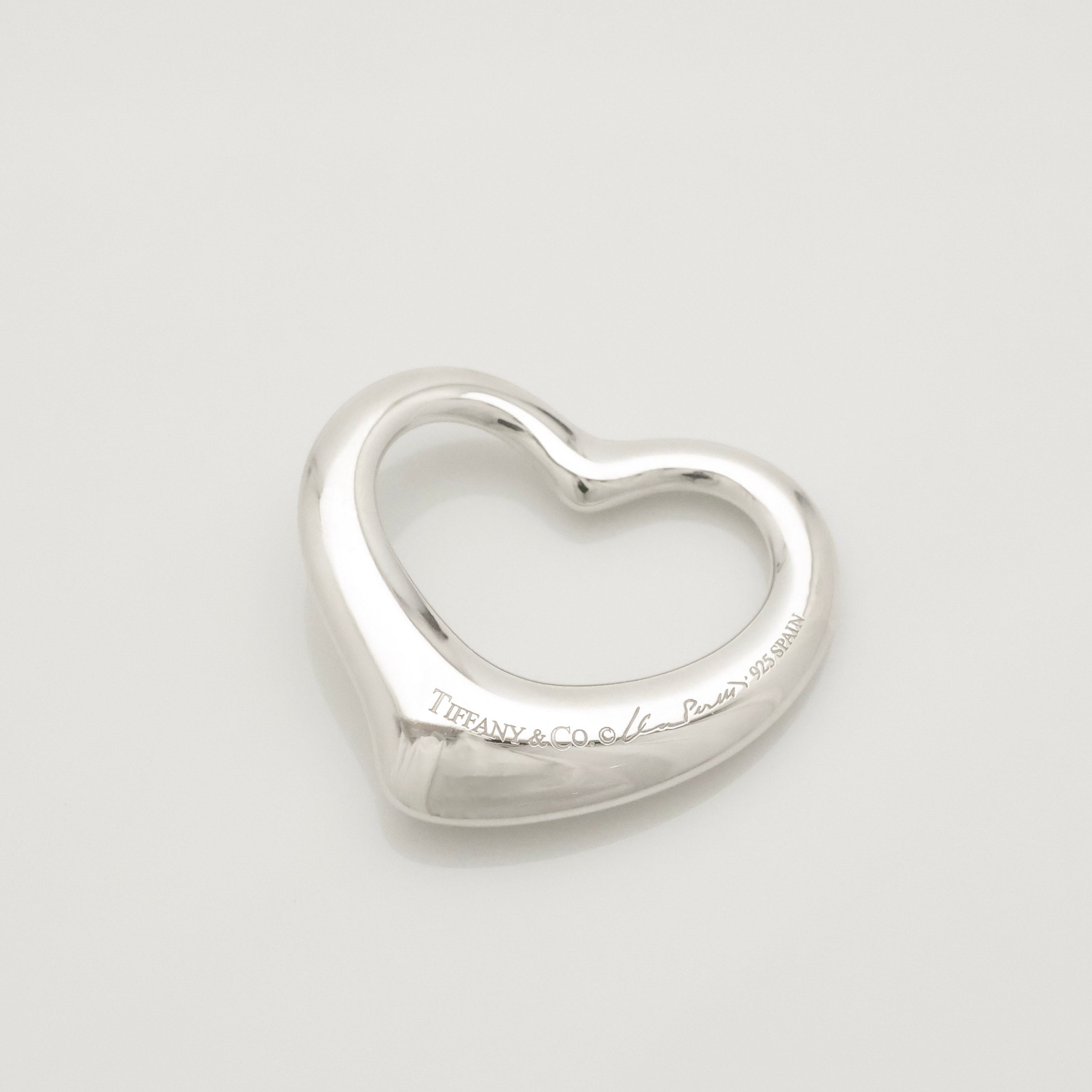 TIFFANY&Co. オープンハート 36mm エルサペレッティ チャーム AG925