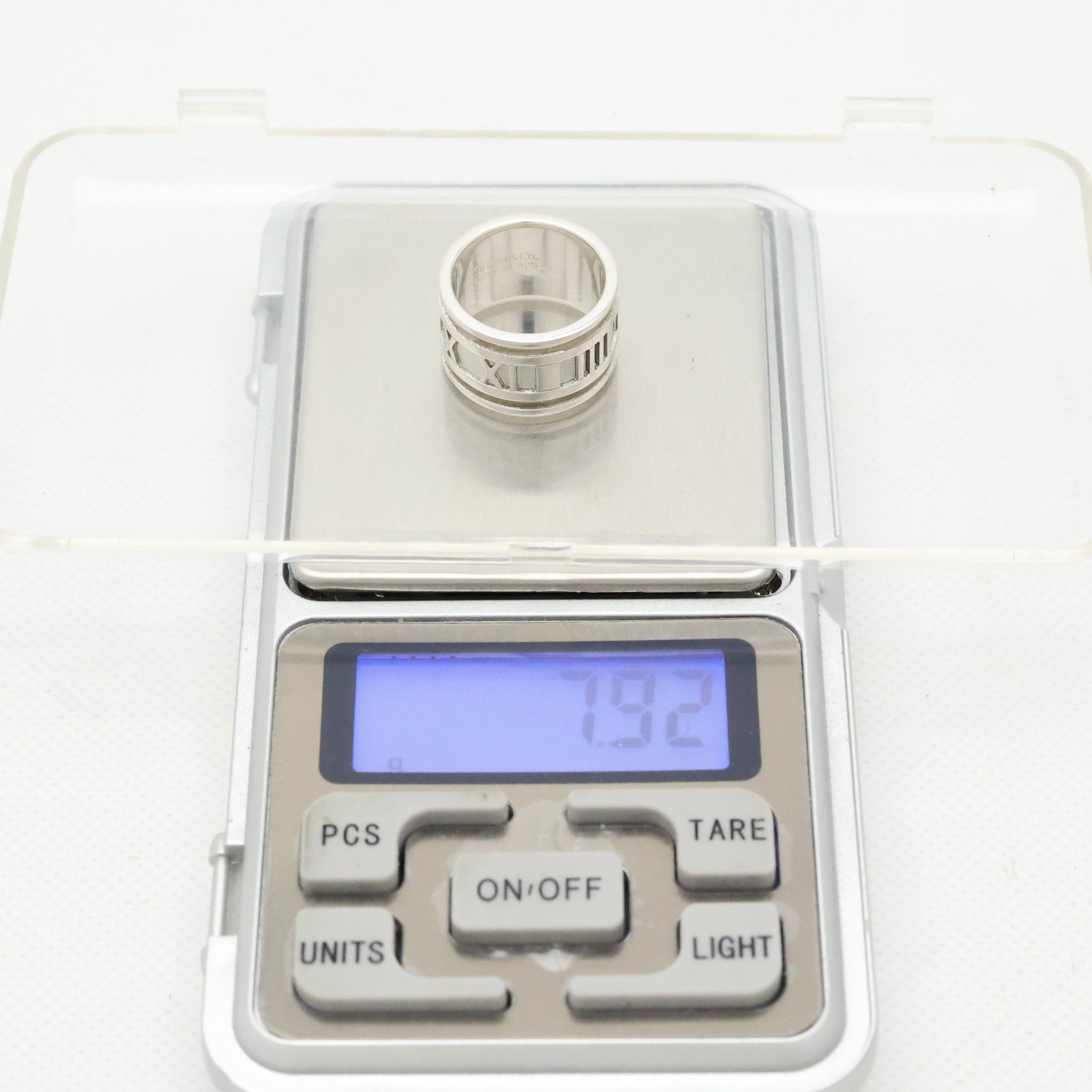 Tiffany & Co. Atlas Wide Ring Size 4.5- 5 Sterling Silver 925