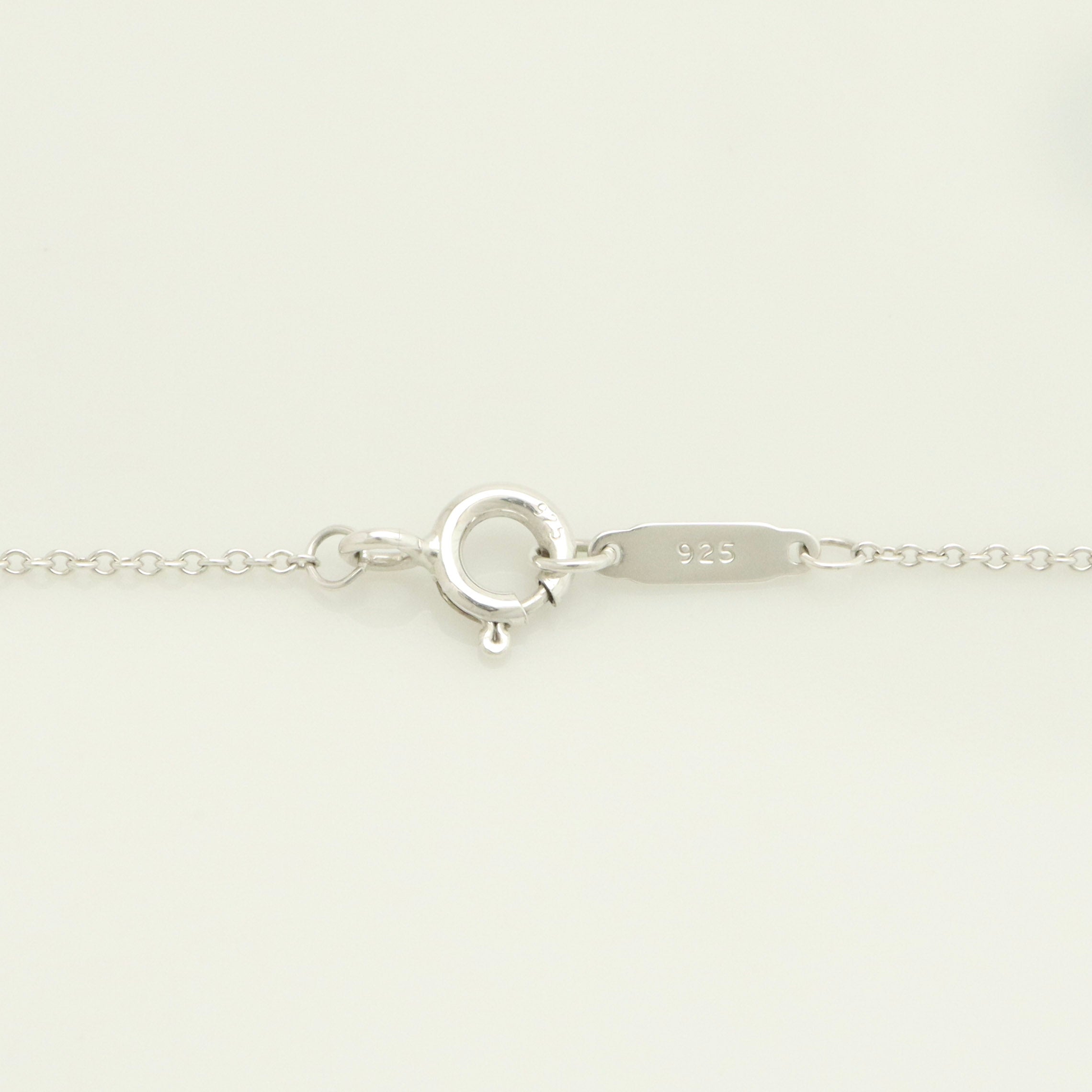 Tiffany & Co. 1837 Interlocking Circles Lariat Necklace Sterling Silver 925