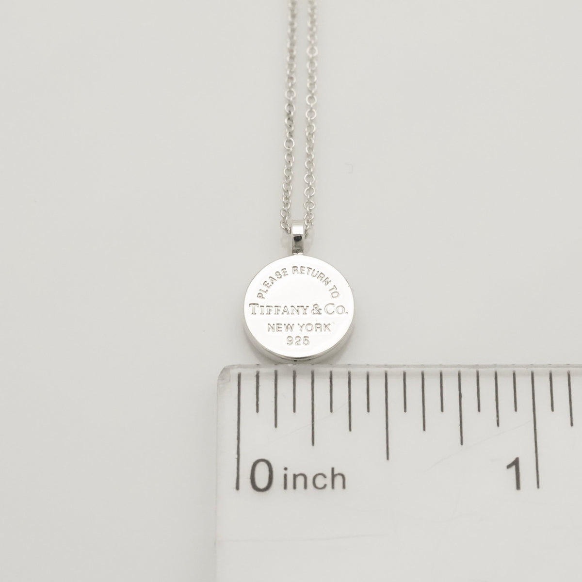 Tiffany & Co. Return to Round Necklace Sterling Silver 925 