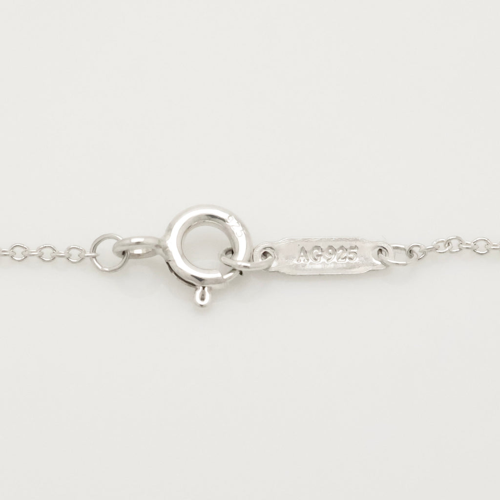  Tiffany & Co. Letter Y Notes Initial Disc Necklace Sterling Silver 925