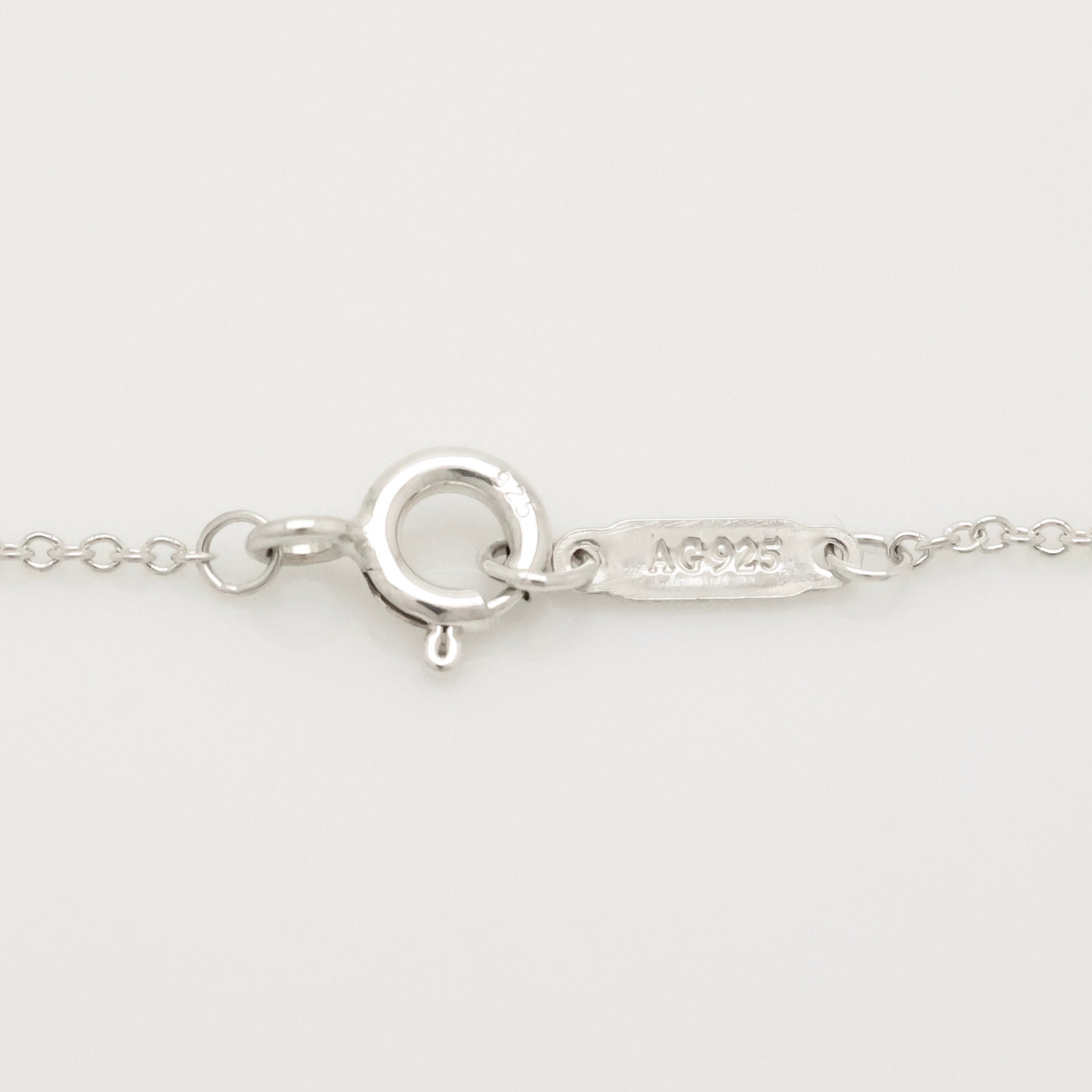  Tiffany & Co. Letter Y Notes Initial Disc Necklace Sterling Silver 925